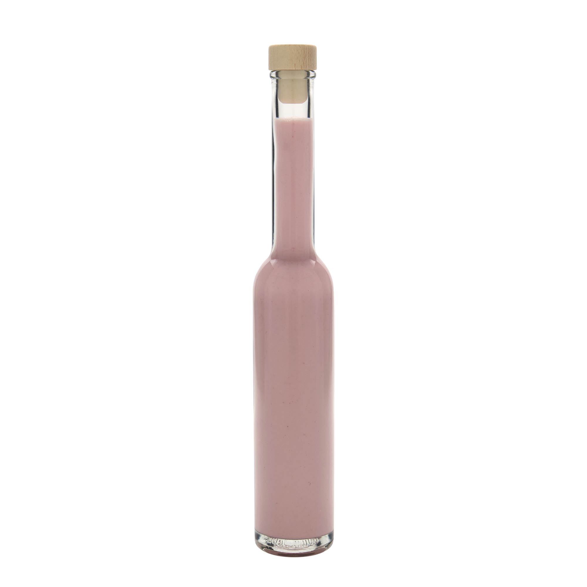 Glazen fles 'Platina', 200 ml, monding: kurk Glazen fles 'Platina', 200 ml, monding: kurk