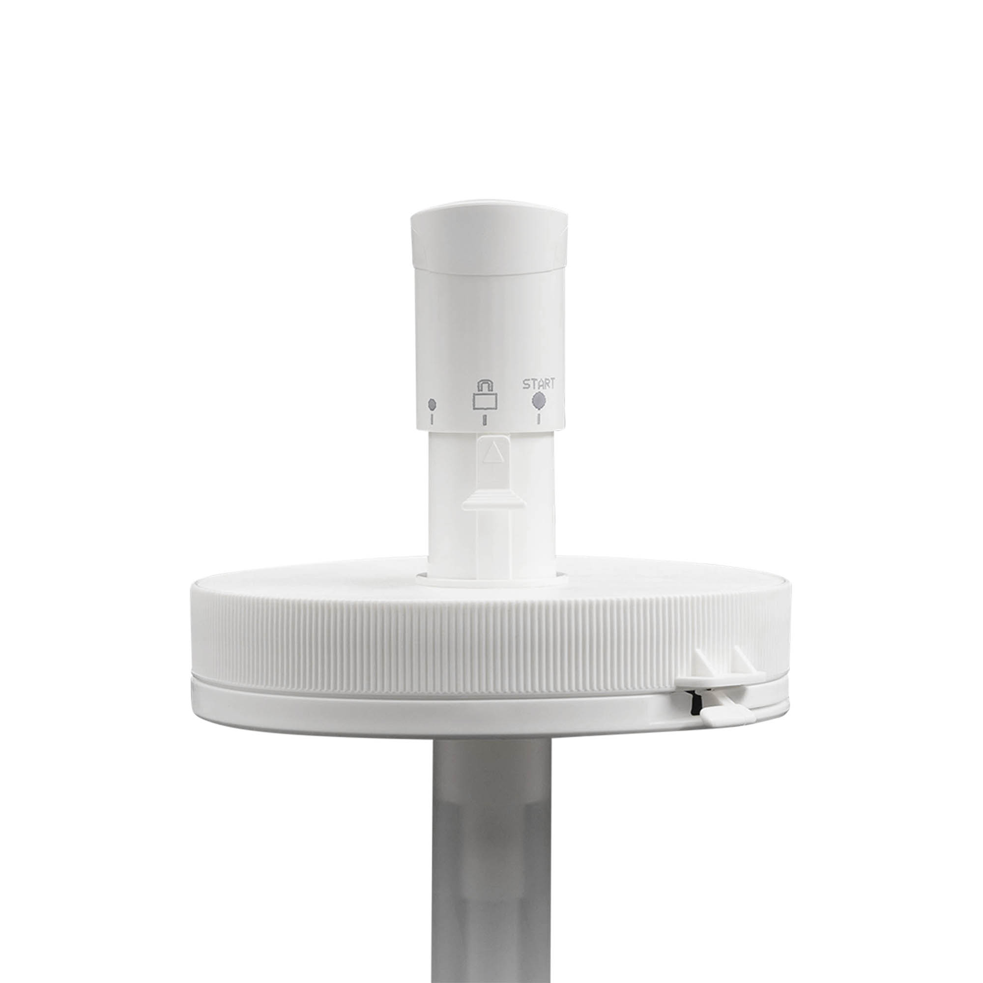 Pompe distributrice pour 1 240 ml 'Securibox', plastique PE, blanc, pour bouchage: Bougage à vis