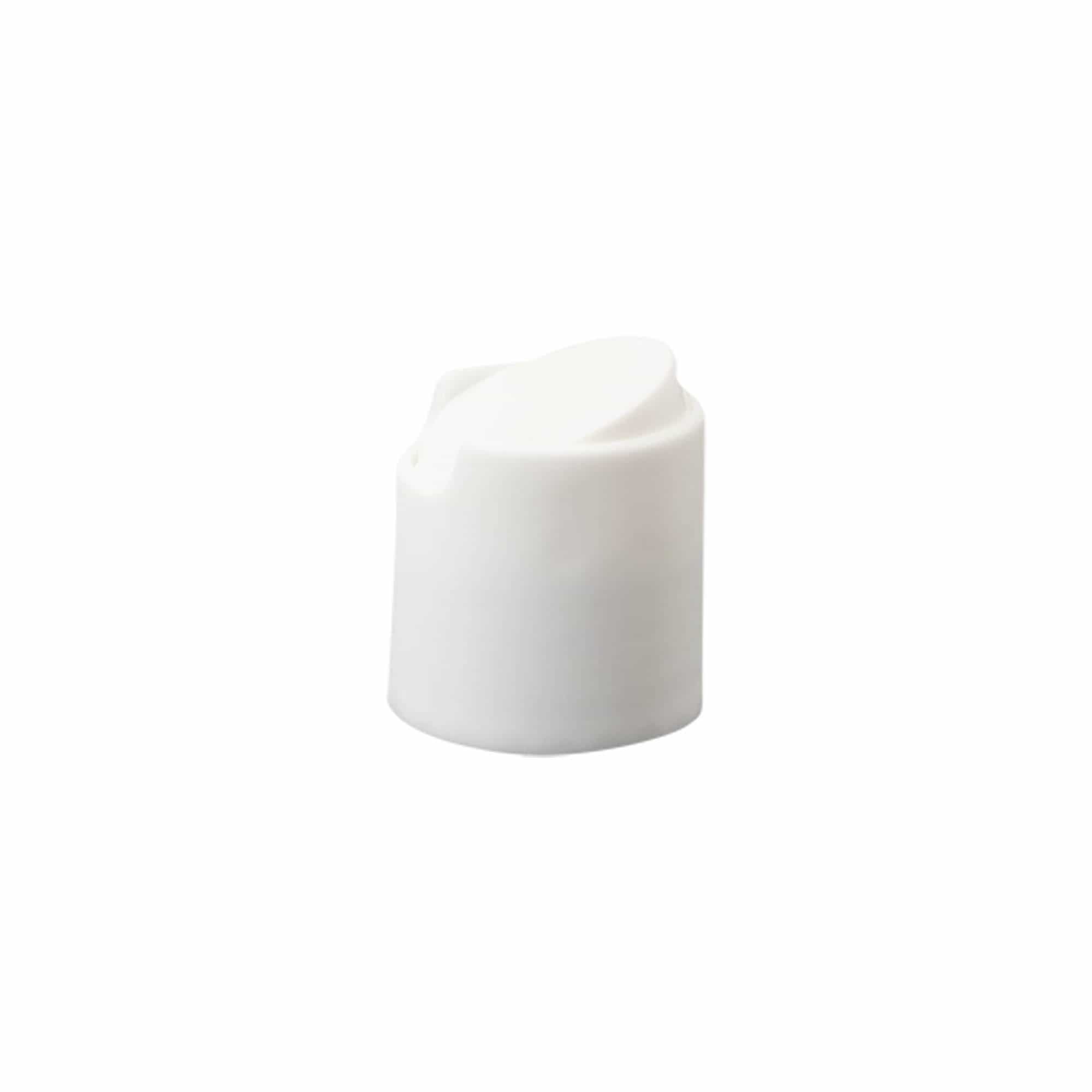 Schroefsluiting Disc Top, PP-kunststof, wit, voor monding: 24/410