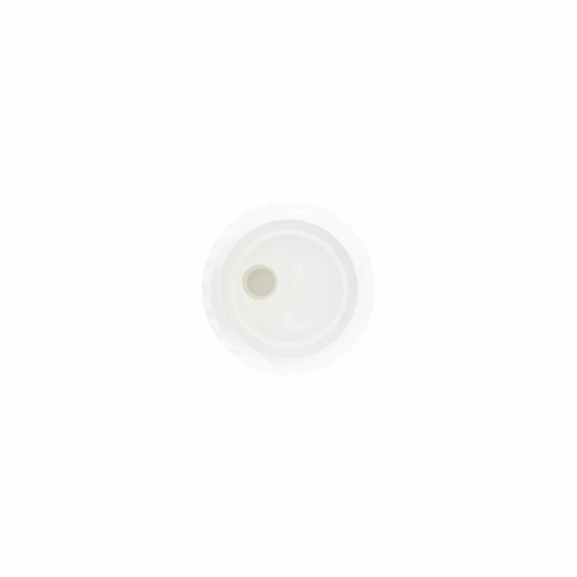 Schroefsluiting Disc Top, PP-kunststof, wit, voor monding: 24/410