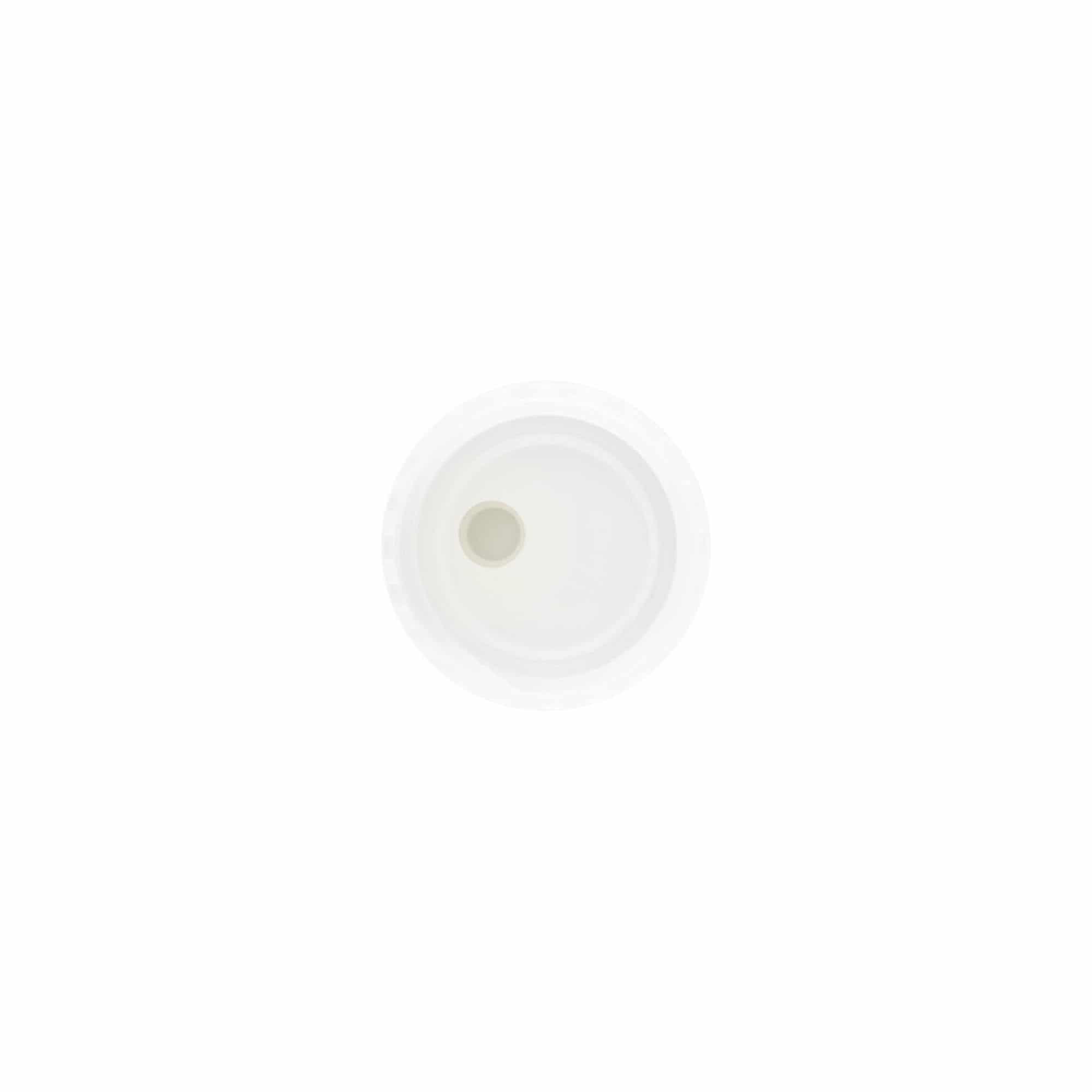 Schroefsluiting Disc Top, PP-kunststof, wit, voor monding: 24/410