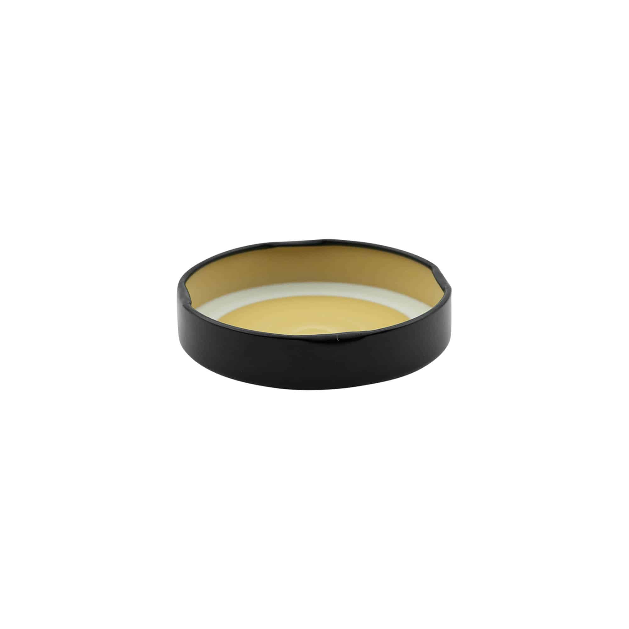 Bouchon Deep-Twist-Off, fer blanc, noir, pour bouchage: Deep-TO 66