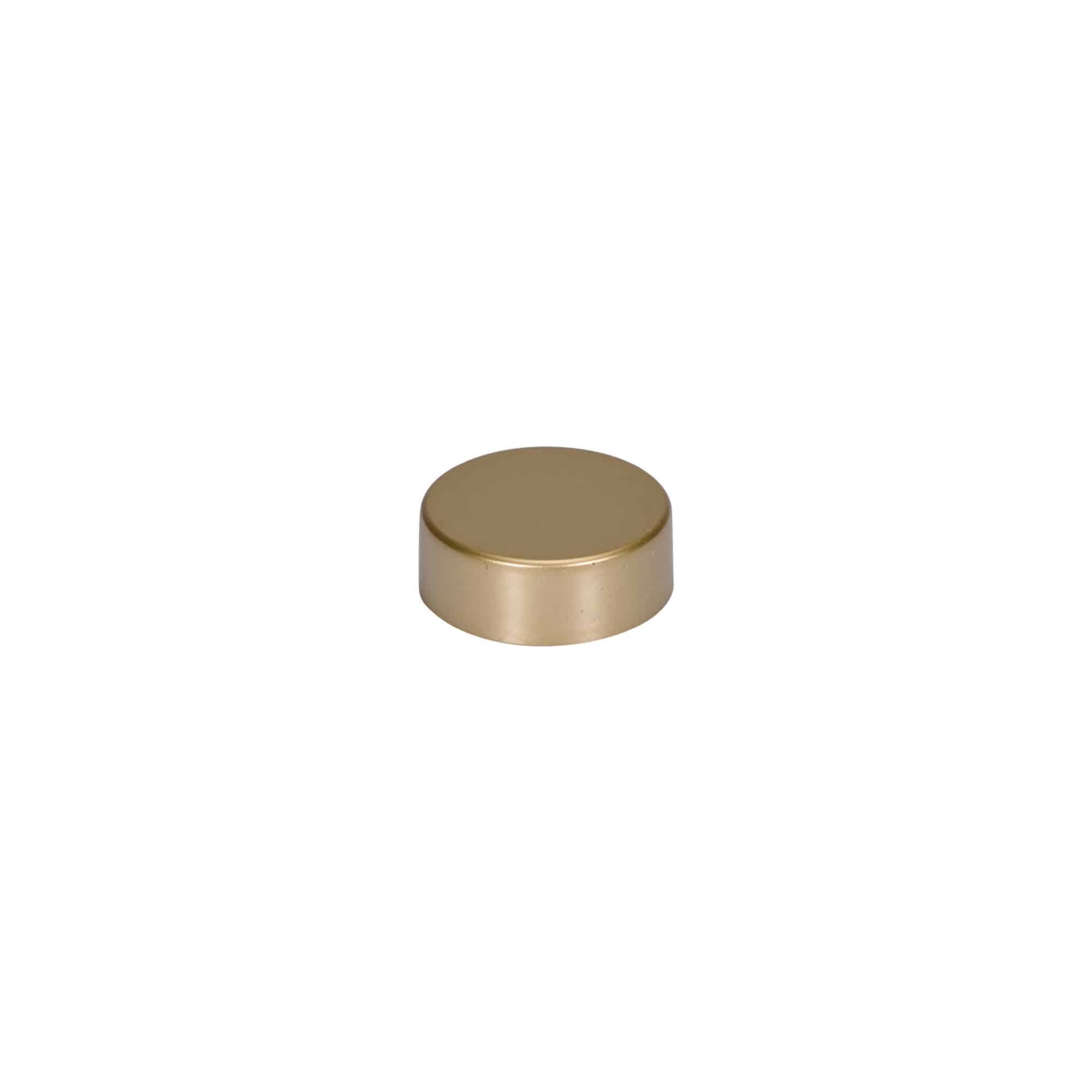 Bouchon à vis, plastique ABS, or mat, pour goulot : GPI 33/400