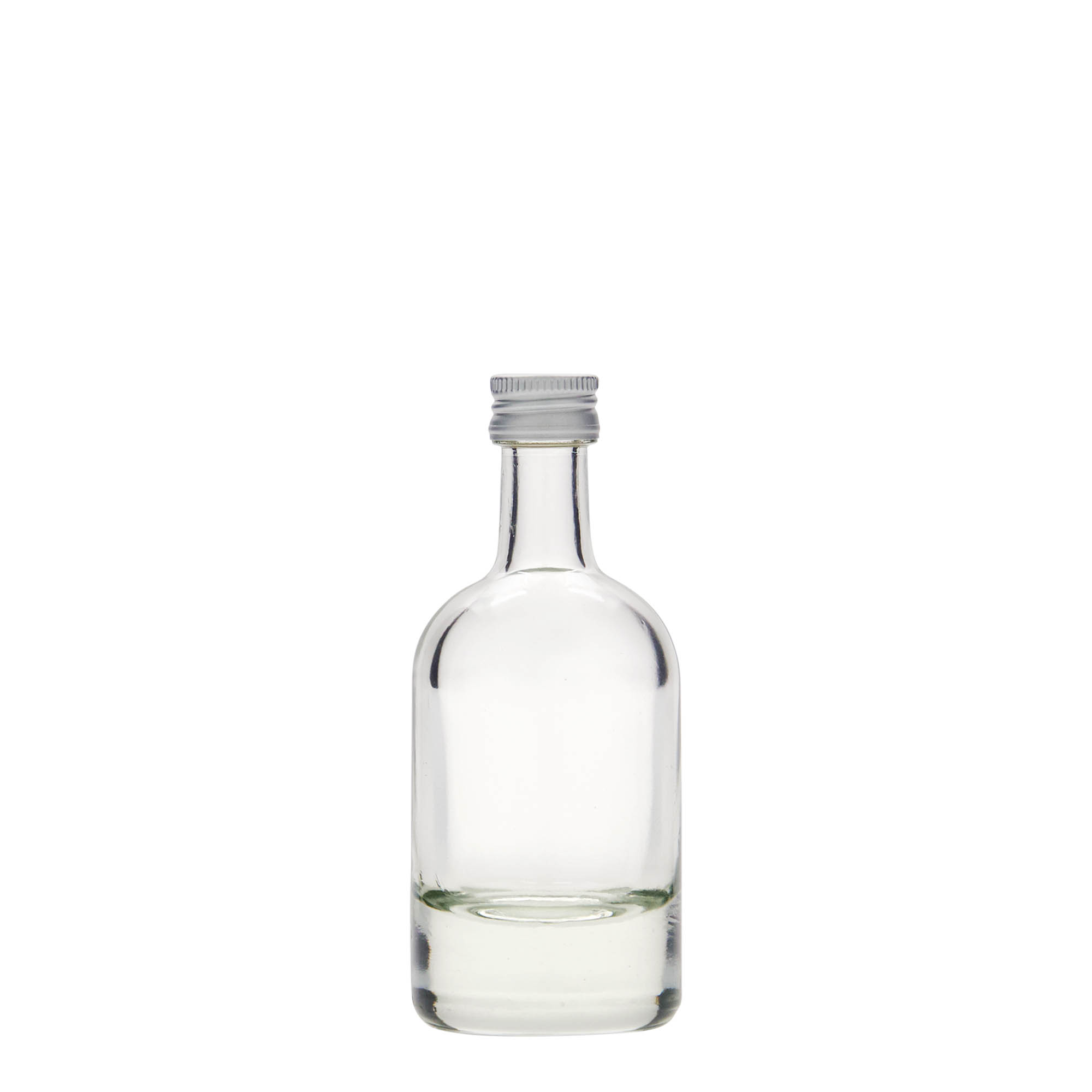 Glazen fles 'Linea Uno', 50 ml, monding: PP 18 Glazen fles 'Linea Uno', 50 ml, monding: PP 18