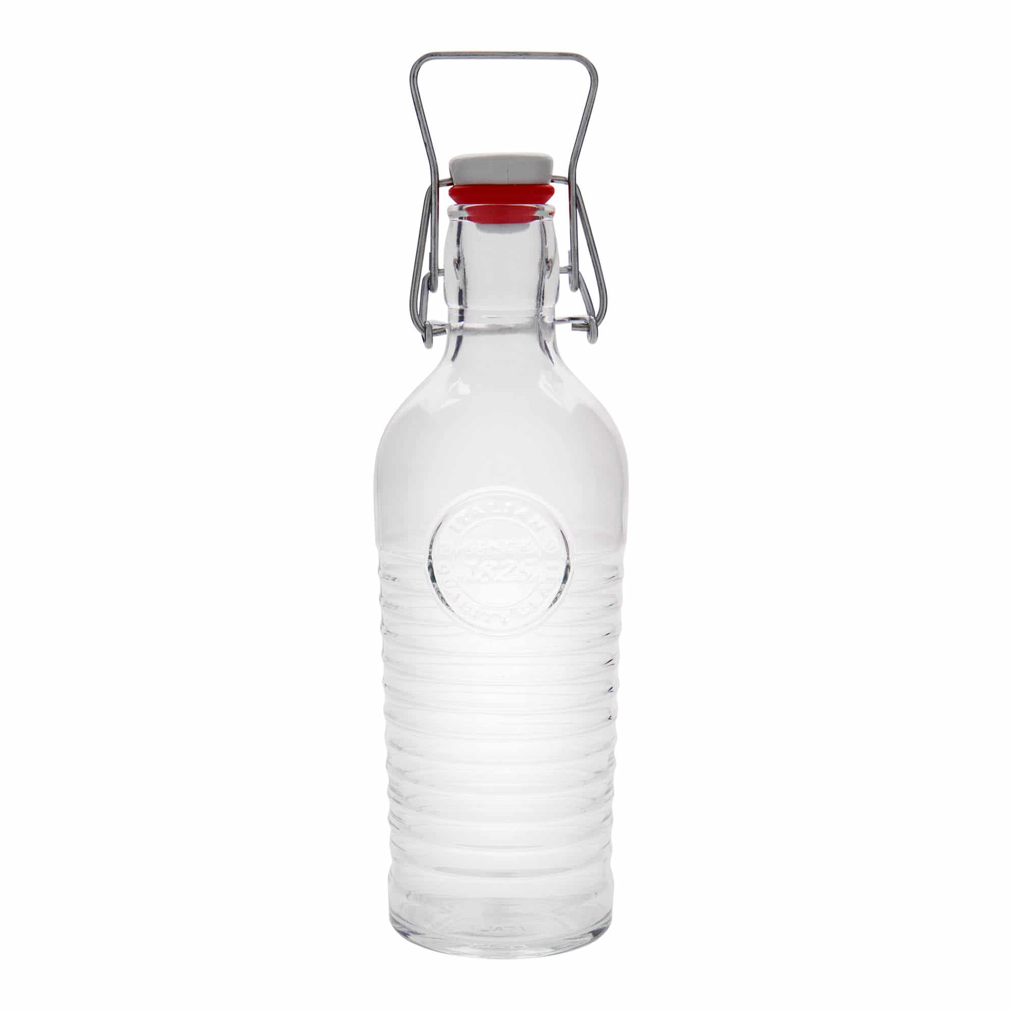 Glazen fles 'Officina 1825', 750 ml, monding: beugelsluiting