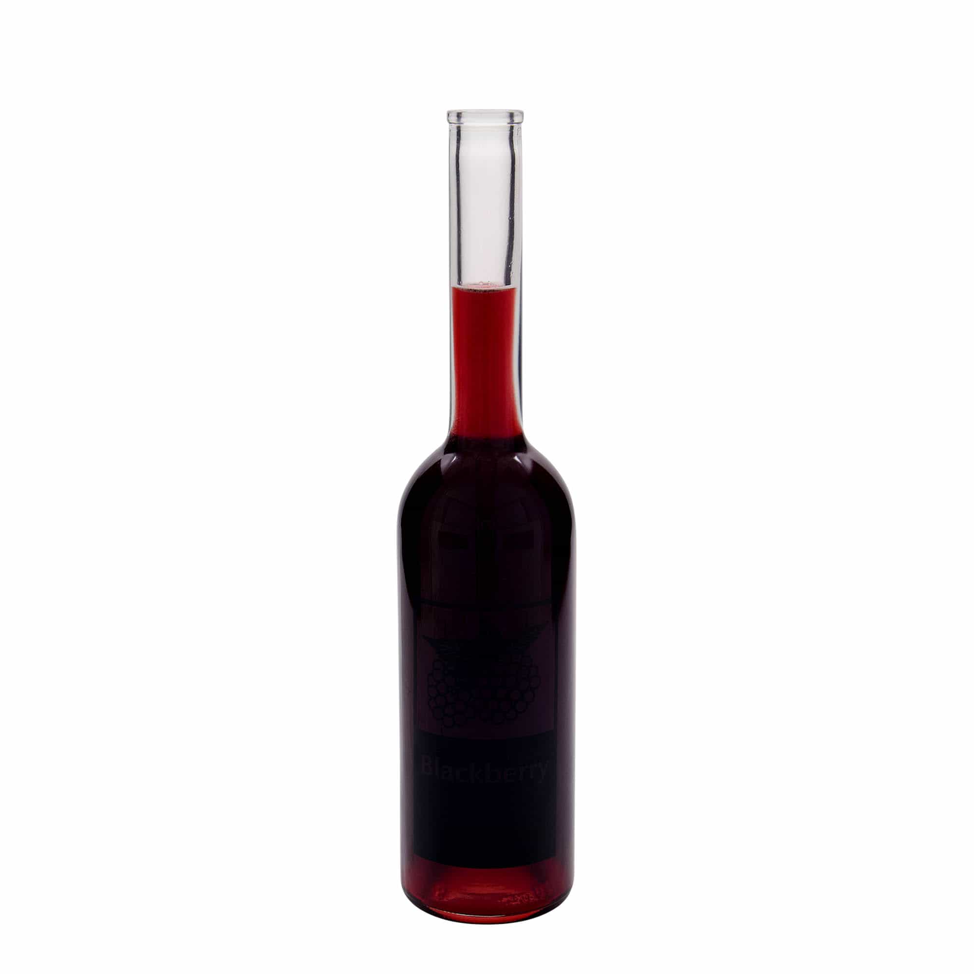 Bouteille en verre 500 ml 'Opera', motif : Blackberry, bouchage: bouchon Bouteille en verre 500 ml 'Opera', motif : Blackberry, bouchage: bouchon