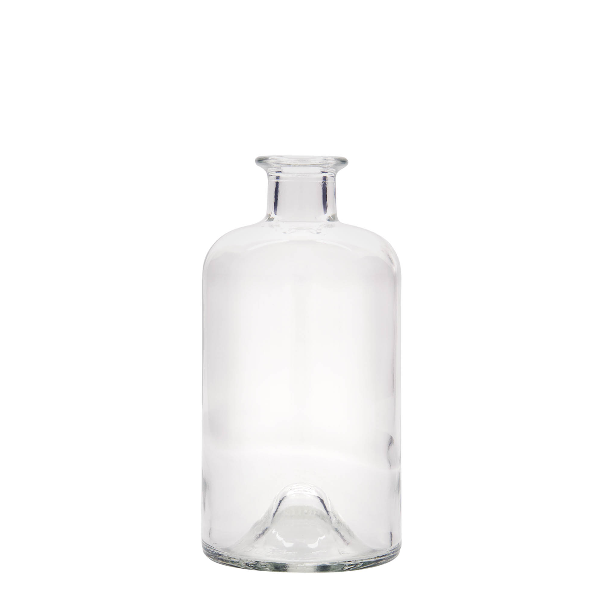 Glazen fles Apotheker 'Doktor', 500 ml, monding: kurk Glazen fles Apotheker 'Doktor', 500 ml, monding: kurk
