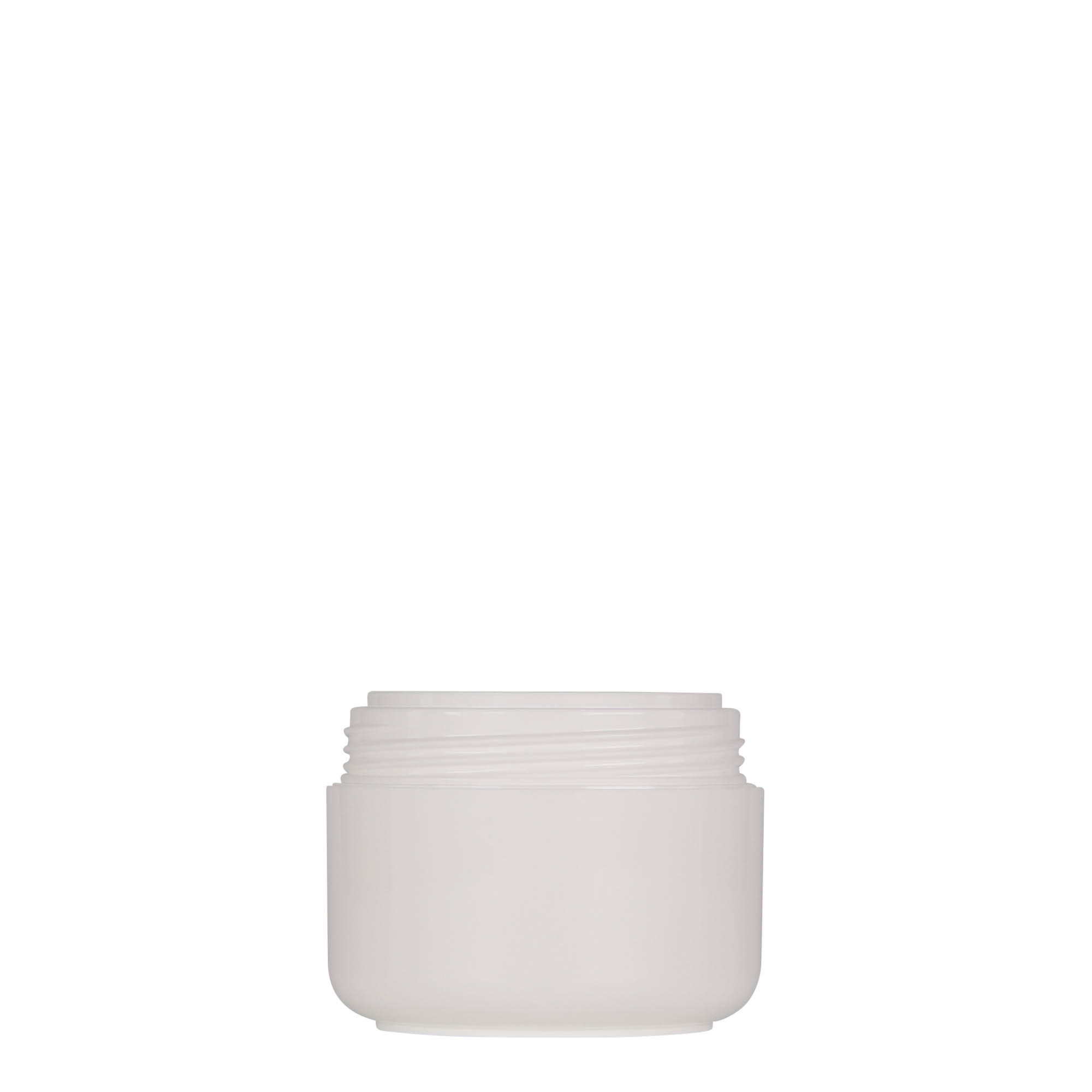Plastic pot 'Bianca', 50 ml, PP, wit, monding: schroefsluiting Plastic pot 'Bianca', 50 ml, PP, wit, monding: schroefsluiting