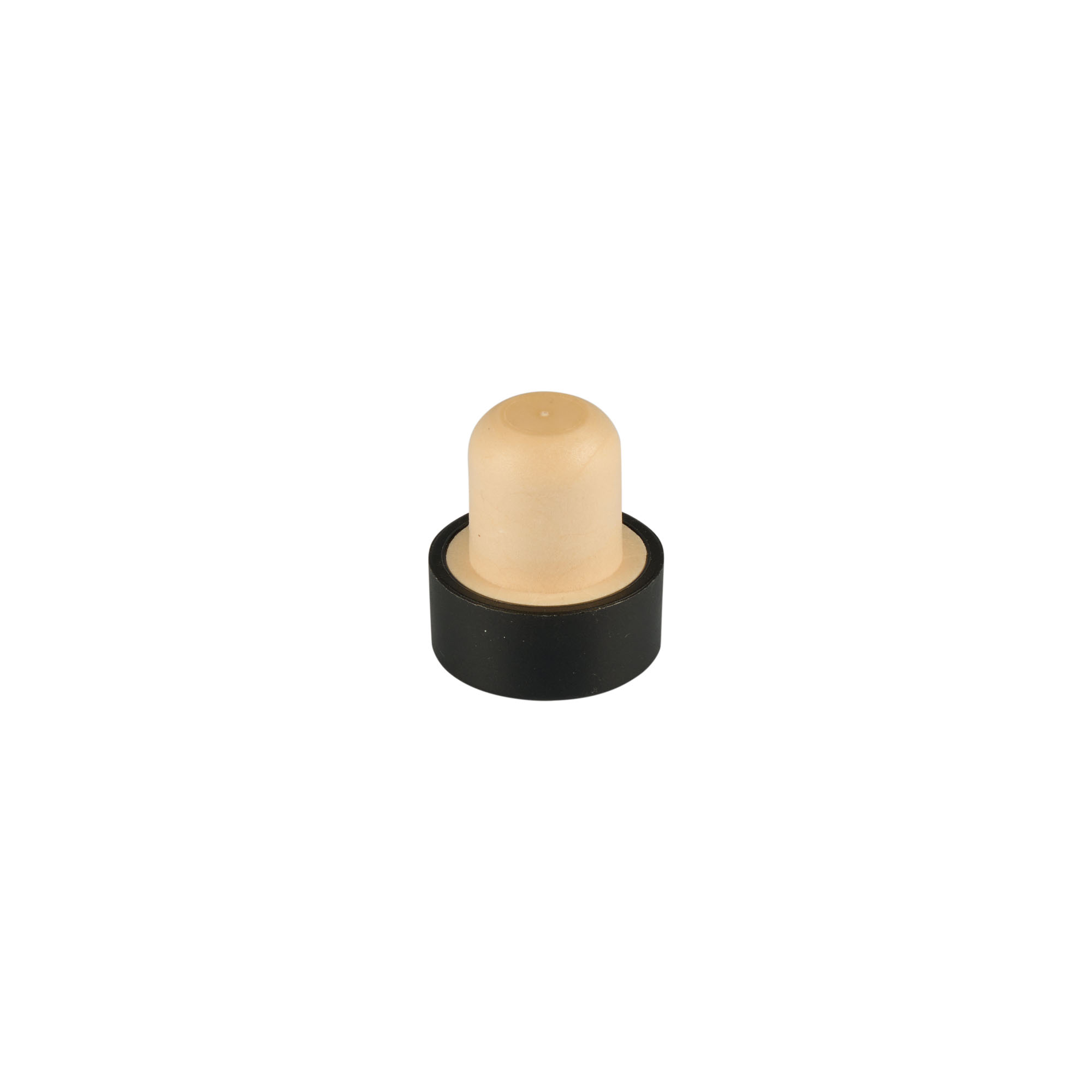 Handgreepstop 11 mm, hout, zwart, voor opening: kurk