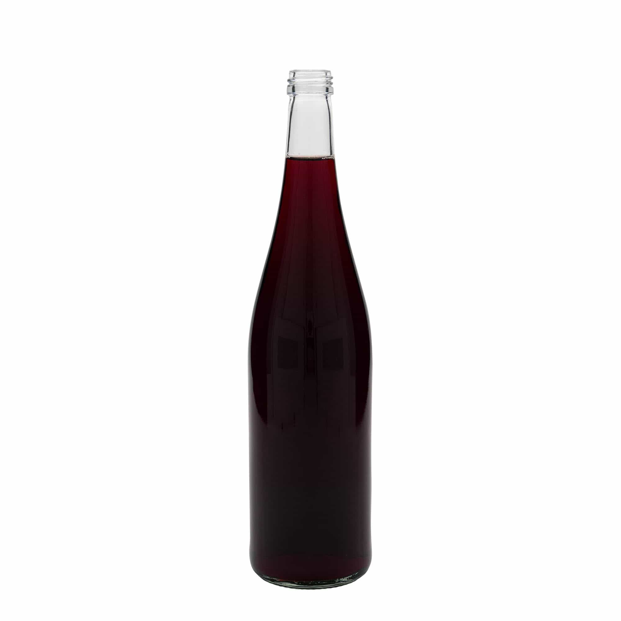 Bouteille en verre 750 ml « Bouteille de vin », bouchage: PP 28