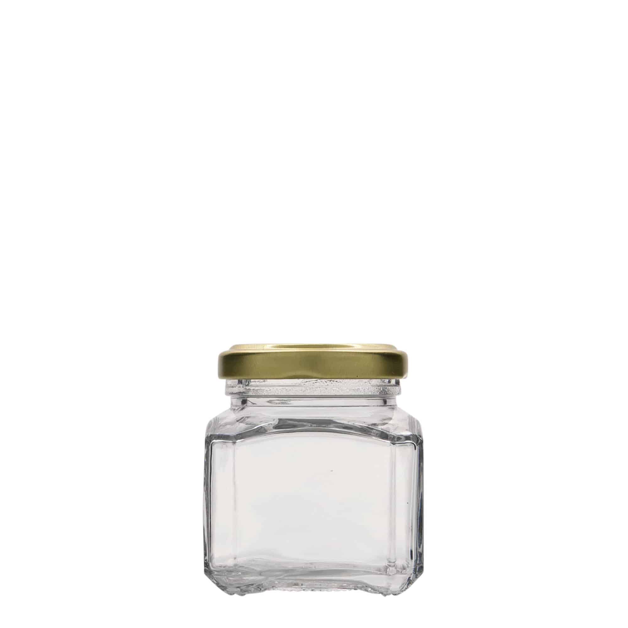 Bocal carré 106 ml « Milan », bouchage: Twist-Off (TO 48)
