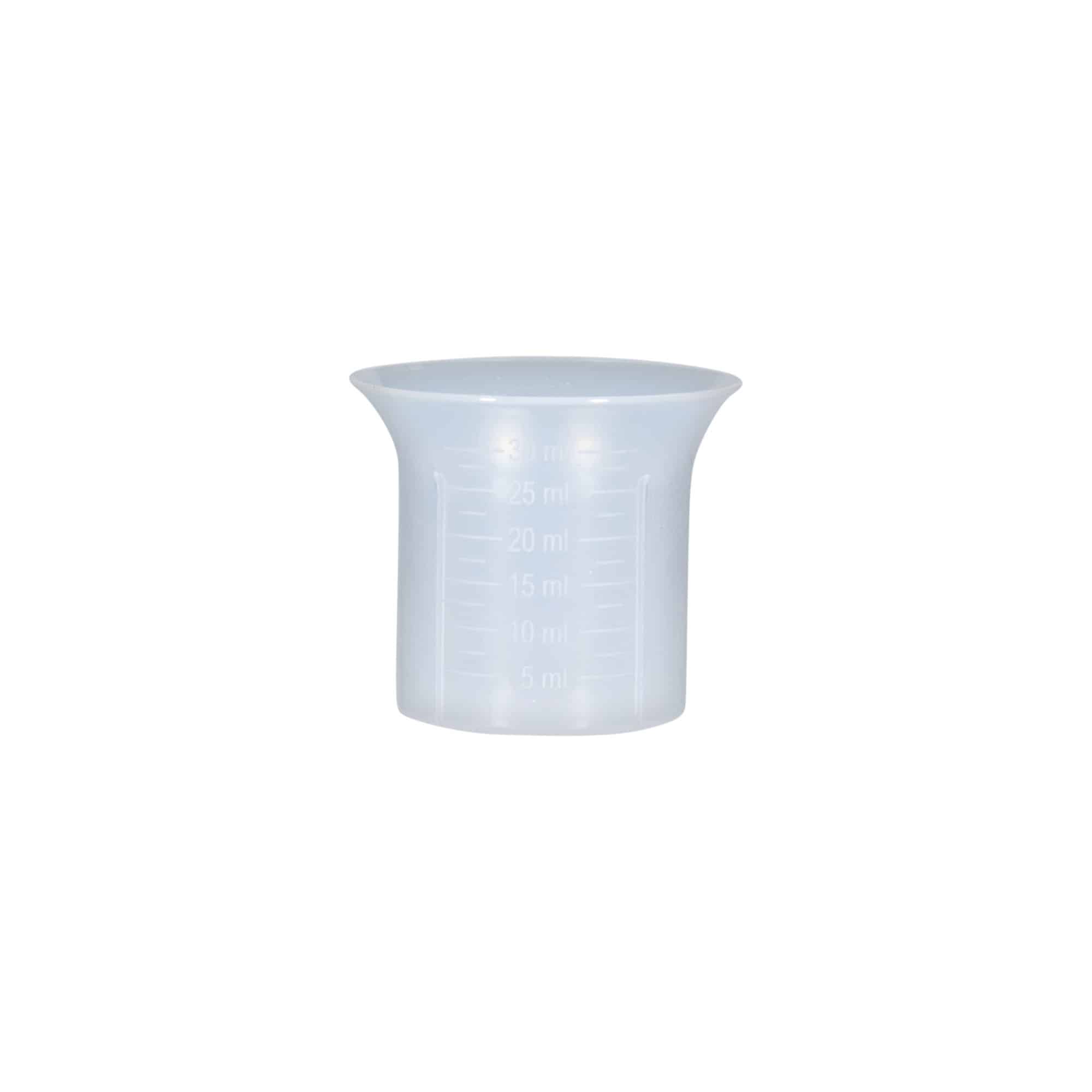 Maatbeker, 5-30 ml, PP-kunststof