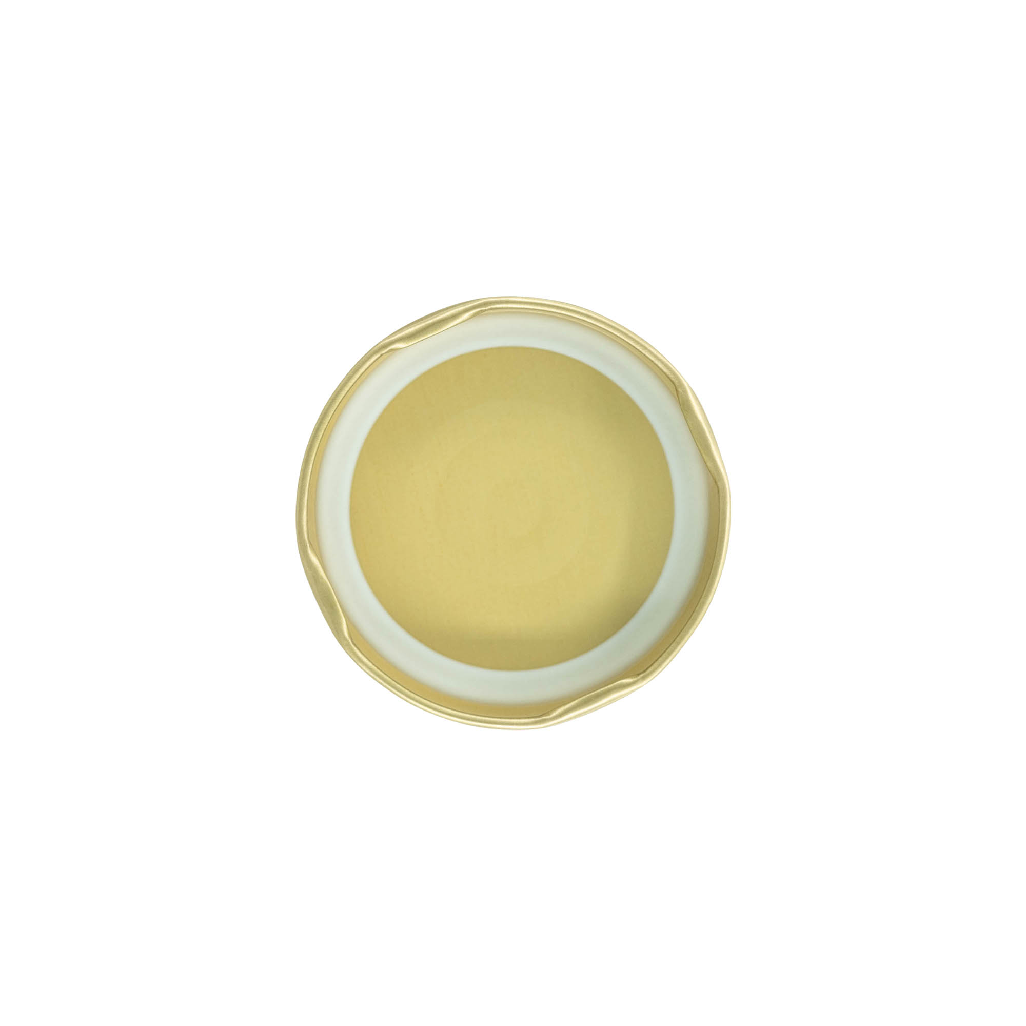Couvercle Twist-Off, fer blanc, doré, pour bouchage: TO 63 Couvercle Twist-Off, fer blanc, doré, pour bouchage: TO 63