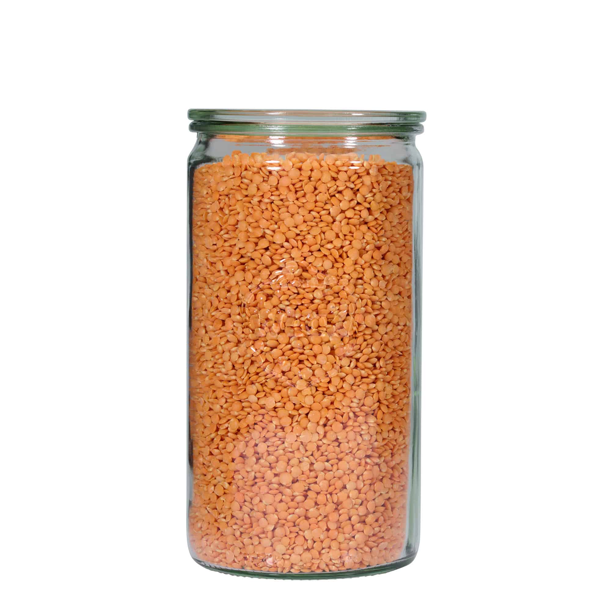 Cilindrische WECK-pot, 1575 ml, monding: ronde rand