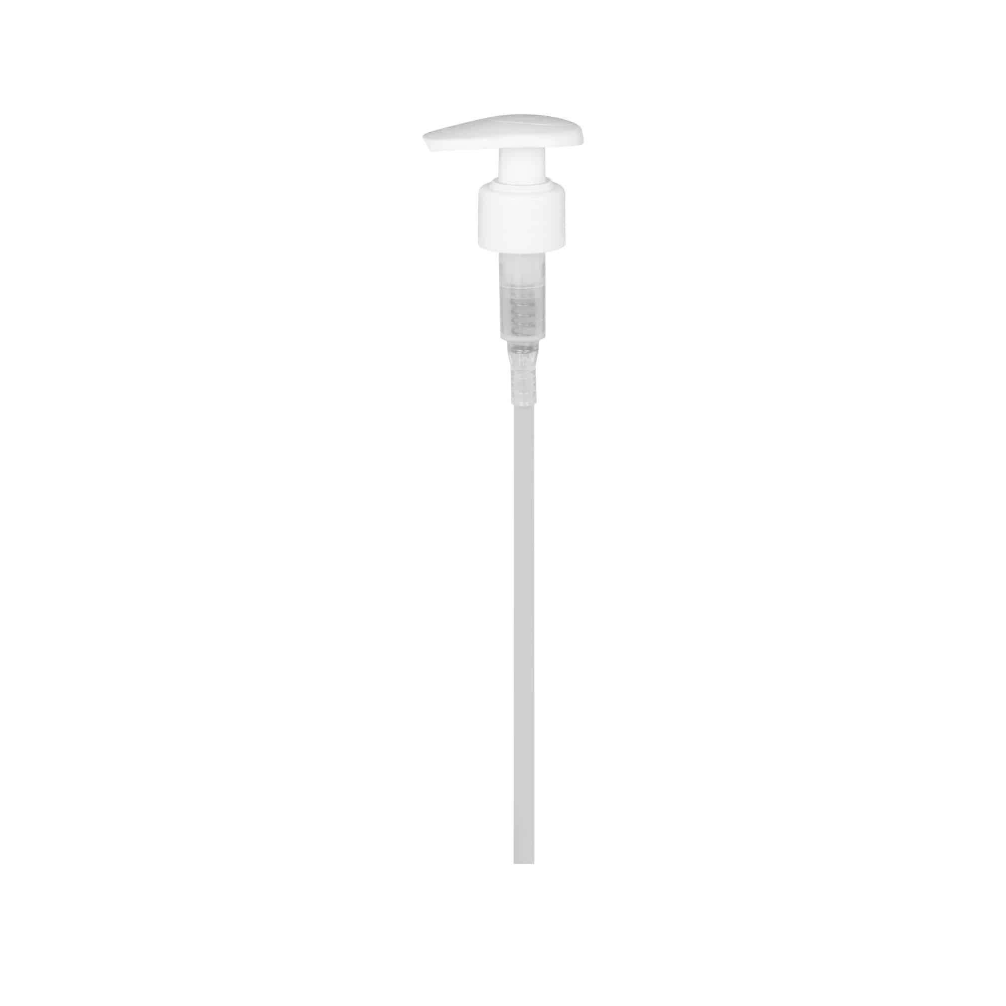 Bougage à vis avec pompe distributrice, plastique PP, blanc, pour bouchage:  24/410