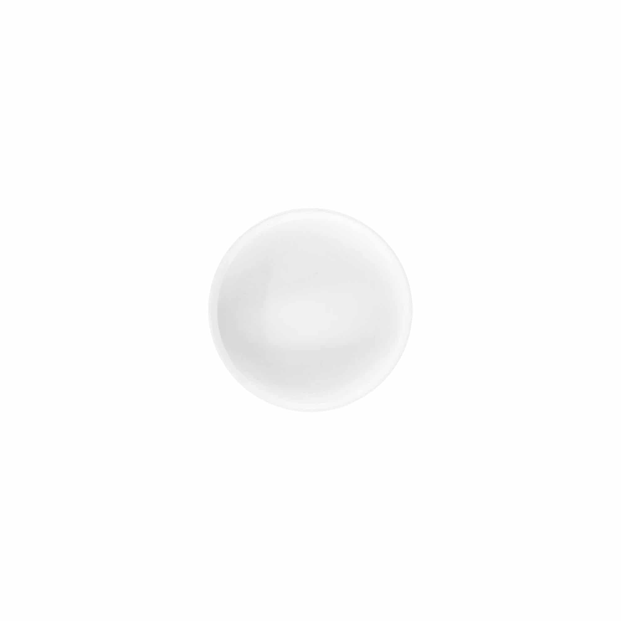 Schroefsluiting 'White Line', 6 ml, PP-kunststof, wit Schroefsluiting 'White Line', 6 ml, PP-kunststof, wit
