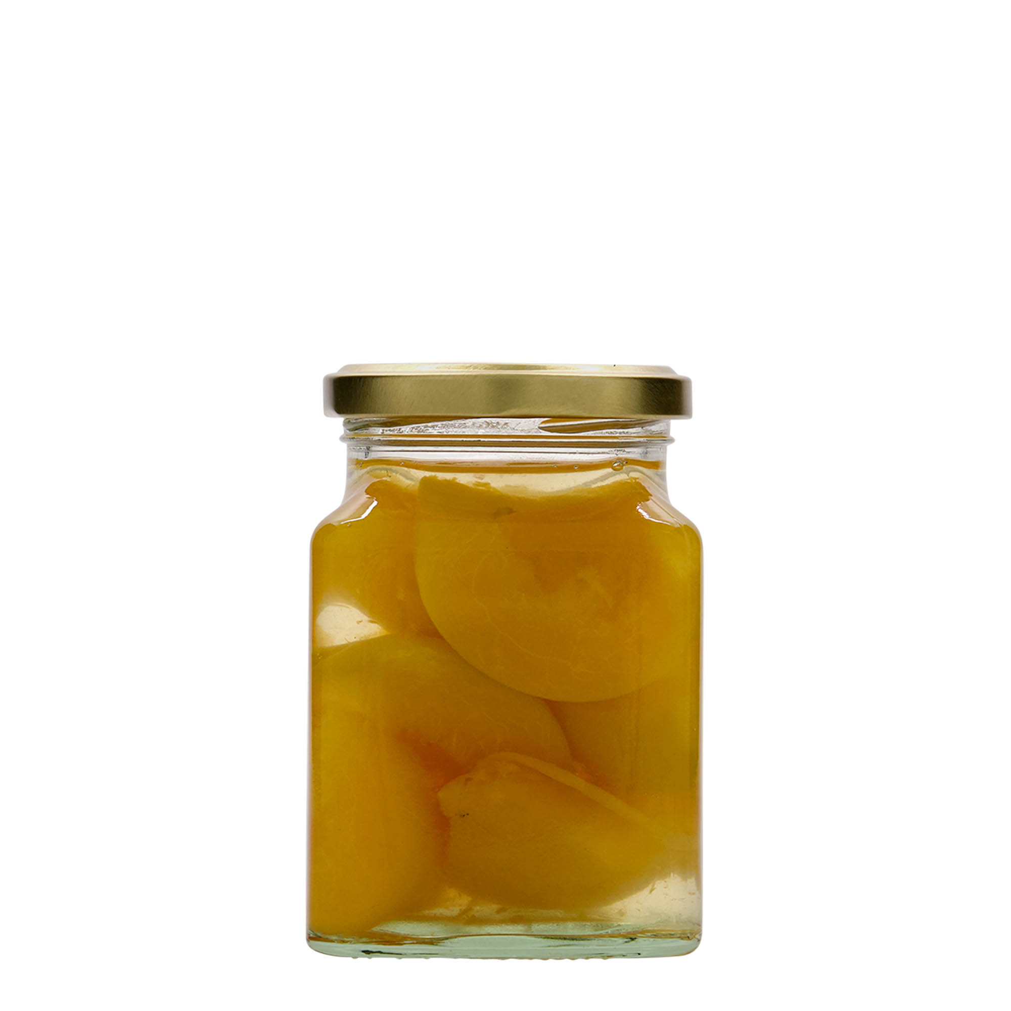 Vierkante pot, 314 ml, monding: twist-off (TO 63) Vierkante pot, 314 ml, monding: twist-off (TO 63)