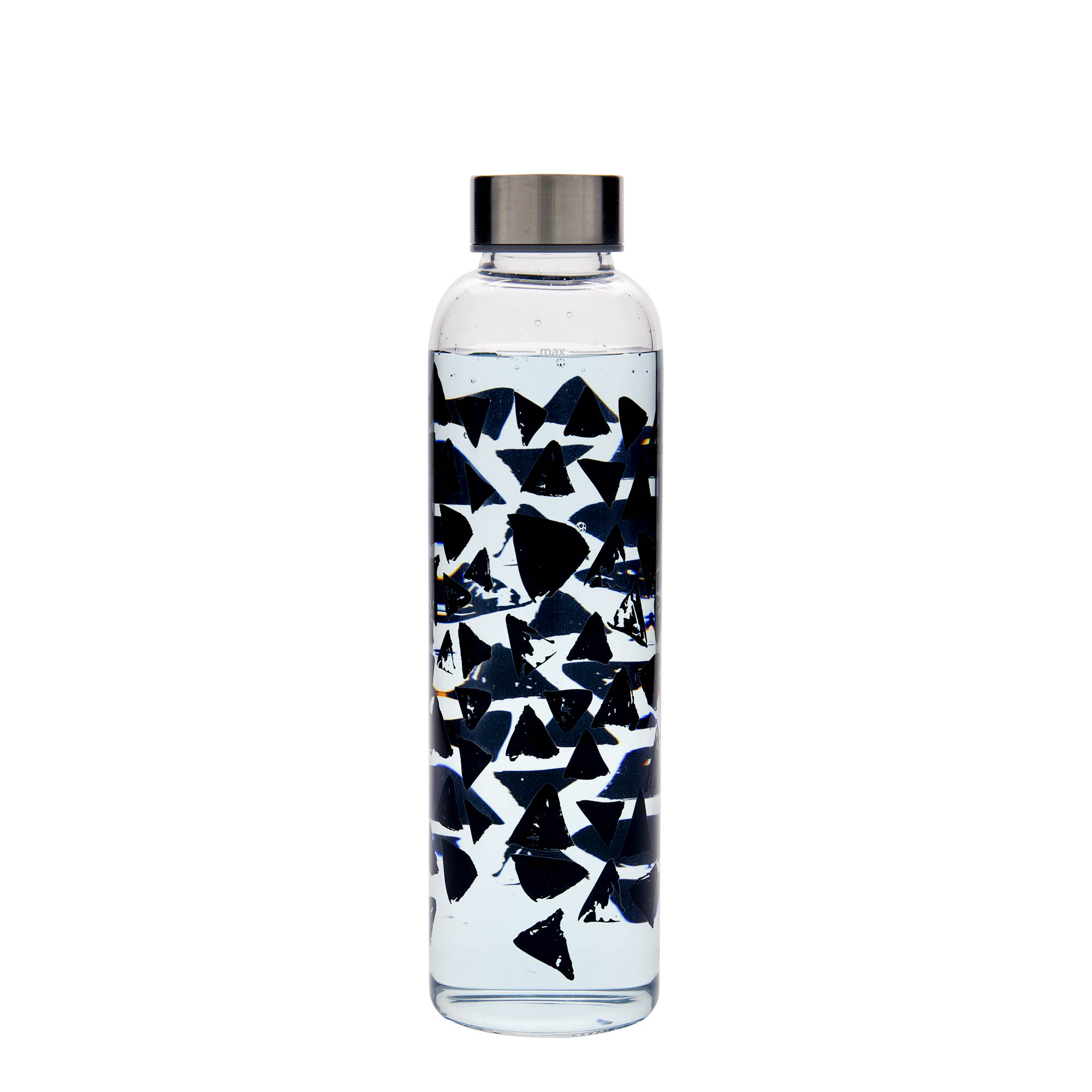 Drinkfles 'Perseus', 500 ml, motief: Zwarte driehoeken, monding: schroefsluiting Drinkfles 'Perseus', 500 ml, motief: Zwarte driehoeken, monding: schroefsluiting