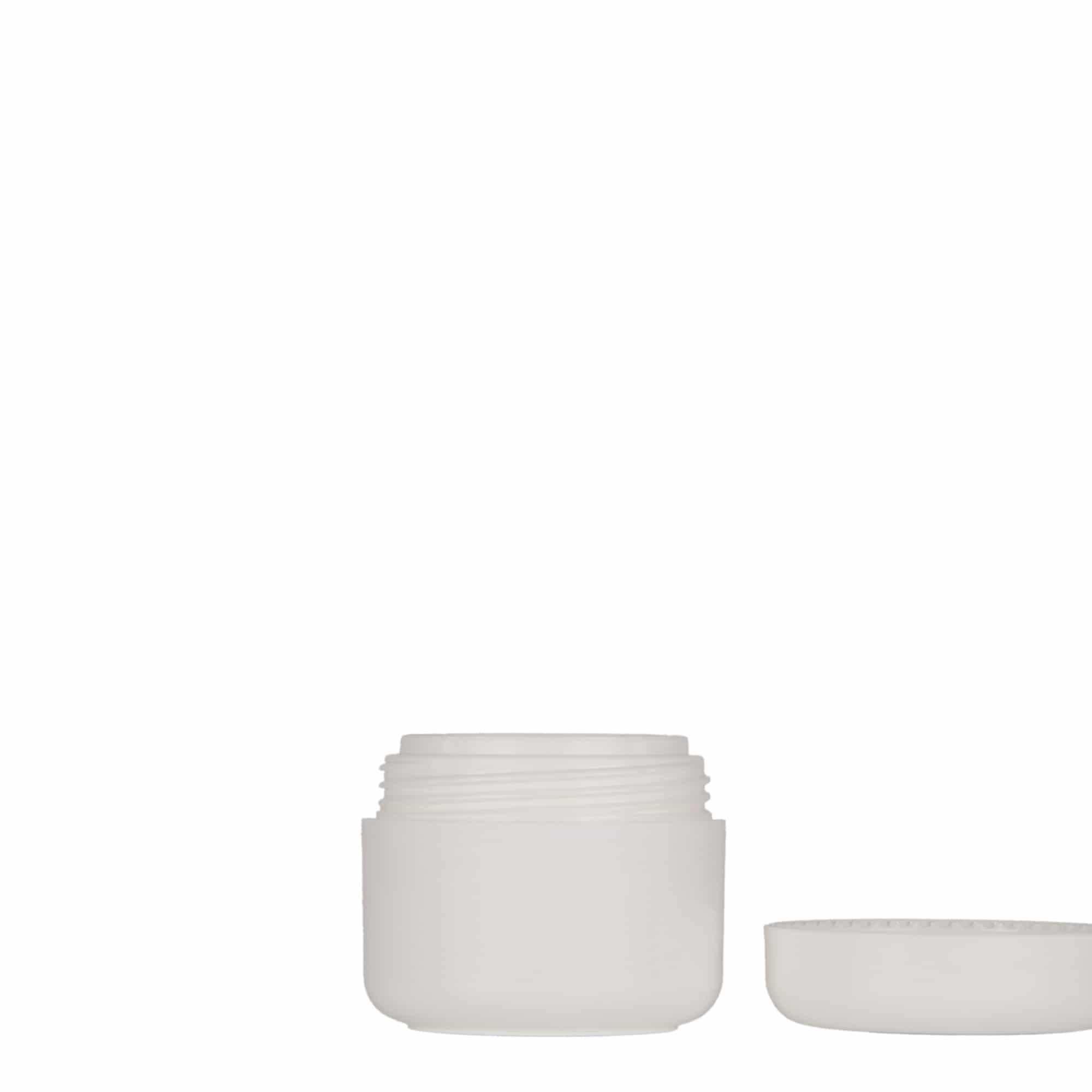Boîte en plastique 15 ml 'Bianca', PP, blanche, bouchage: Bougage à vis