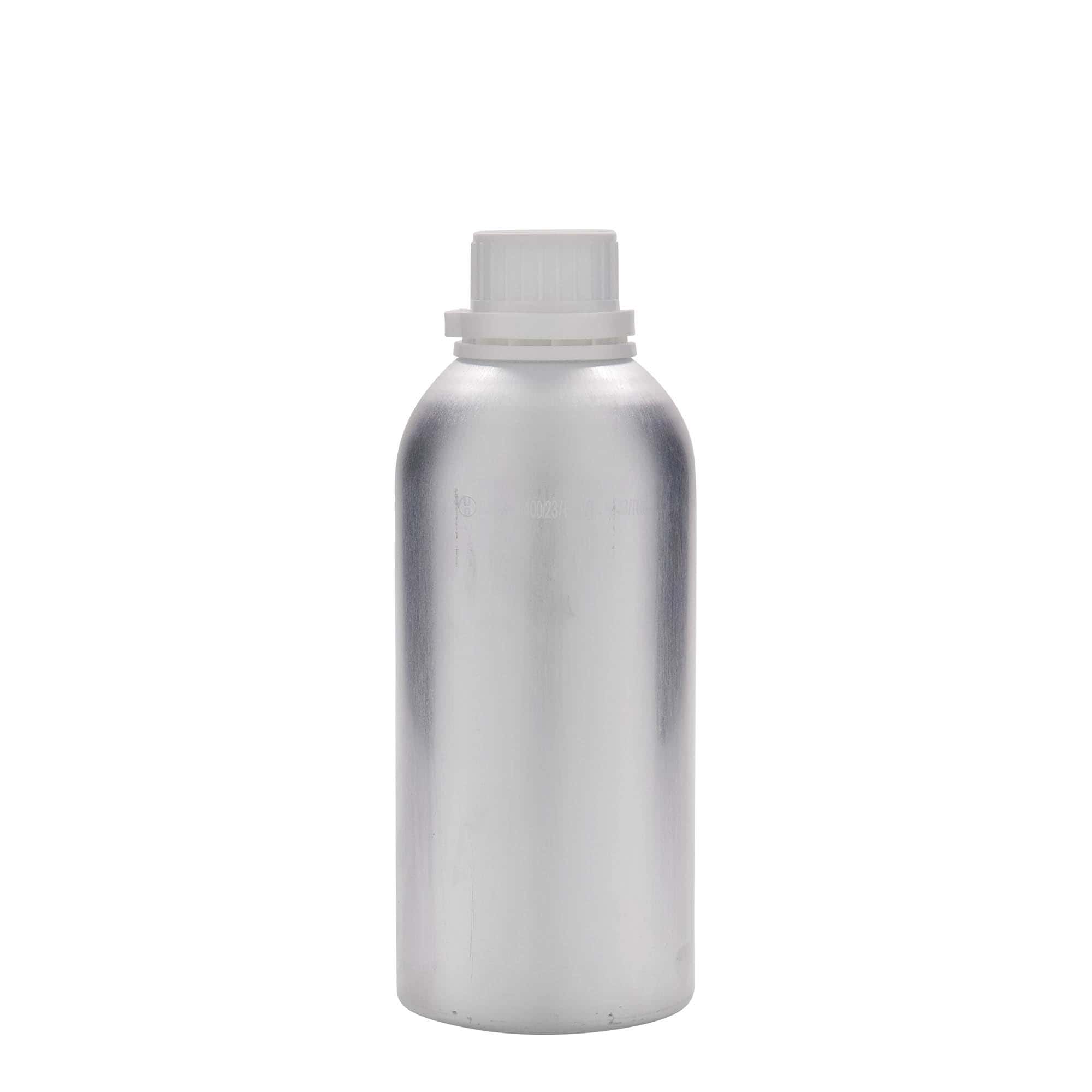 Aluminium fles, 625 ml, metaal, zilver, monding: DIN 32