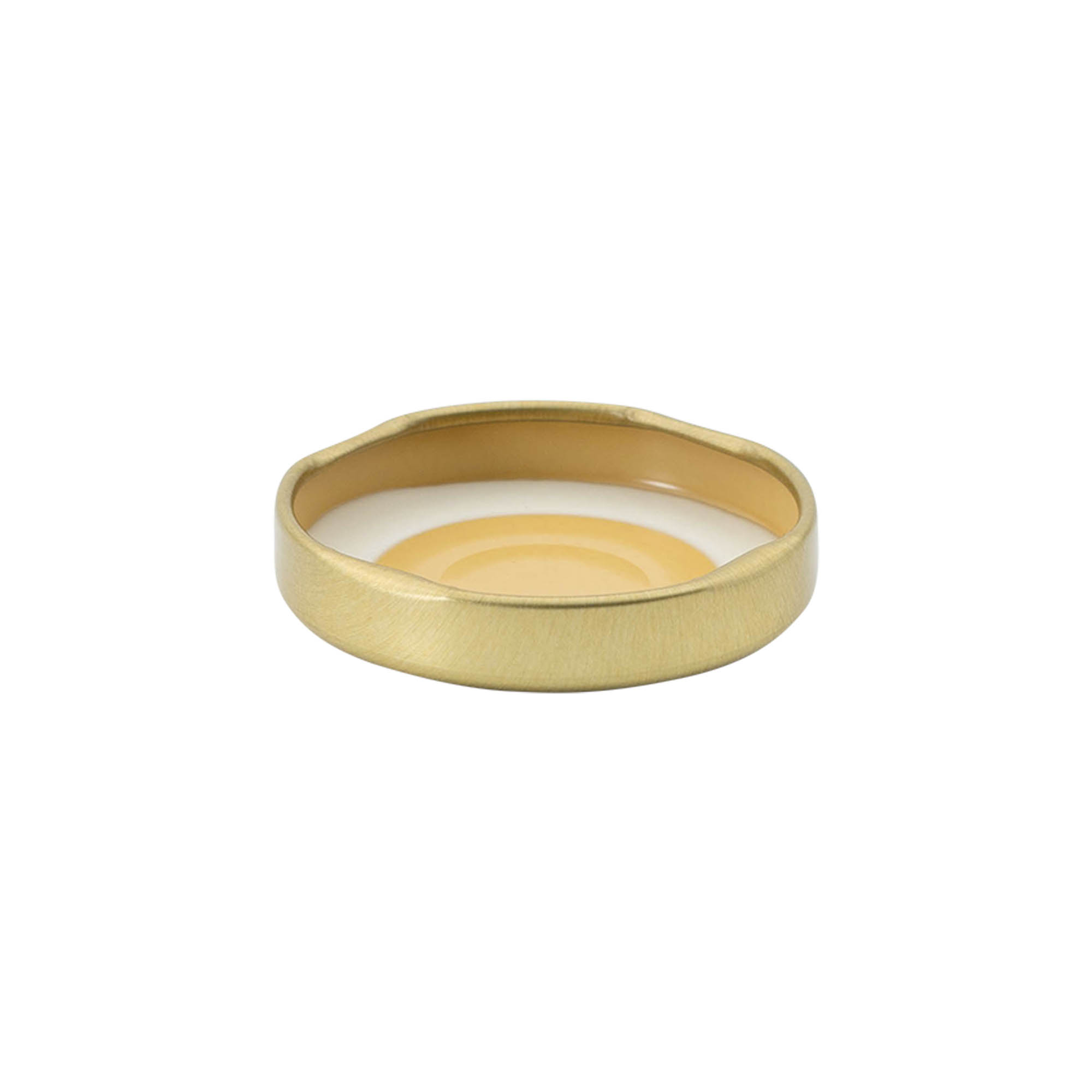 Couvercle Twist-Off, fer blanc, doré, pour bouchage: TO 43 Couvercle Twist-Off, fer blanc, doré, pour bouchage: TO 43