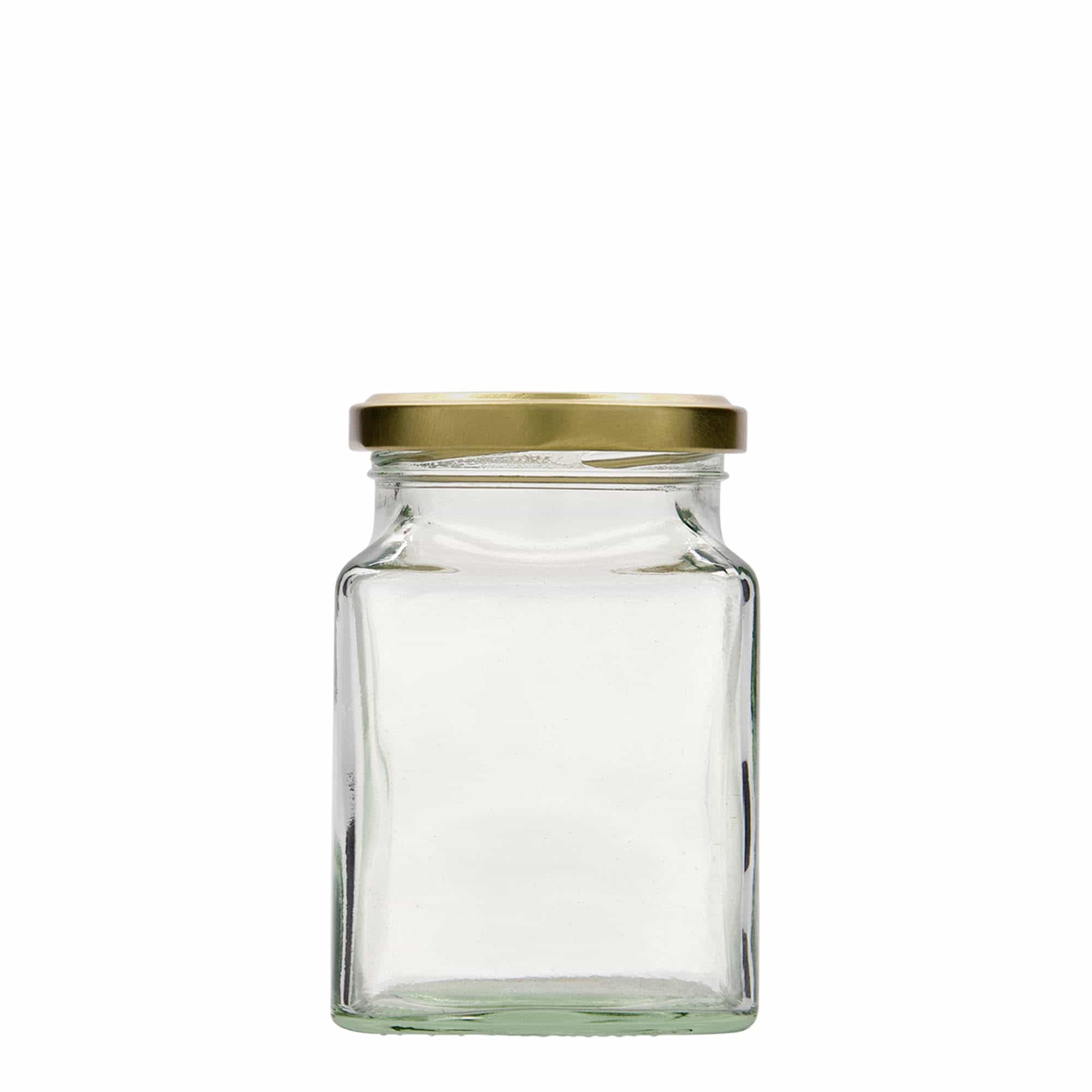 Vierkante pot, 314 ml, monding: twist-off (TO 63)