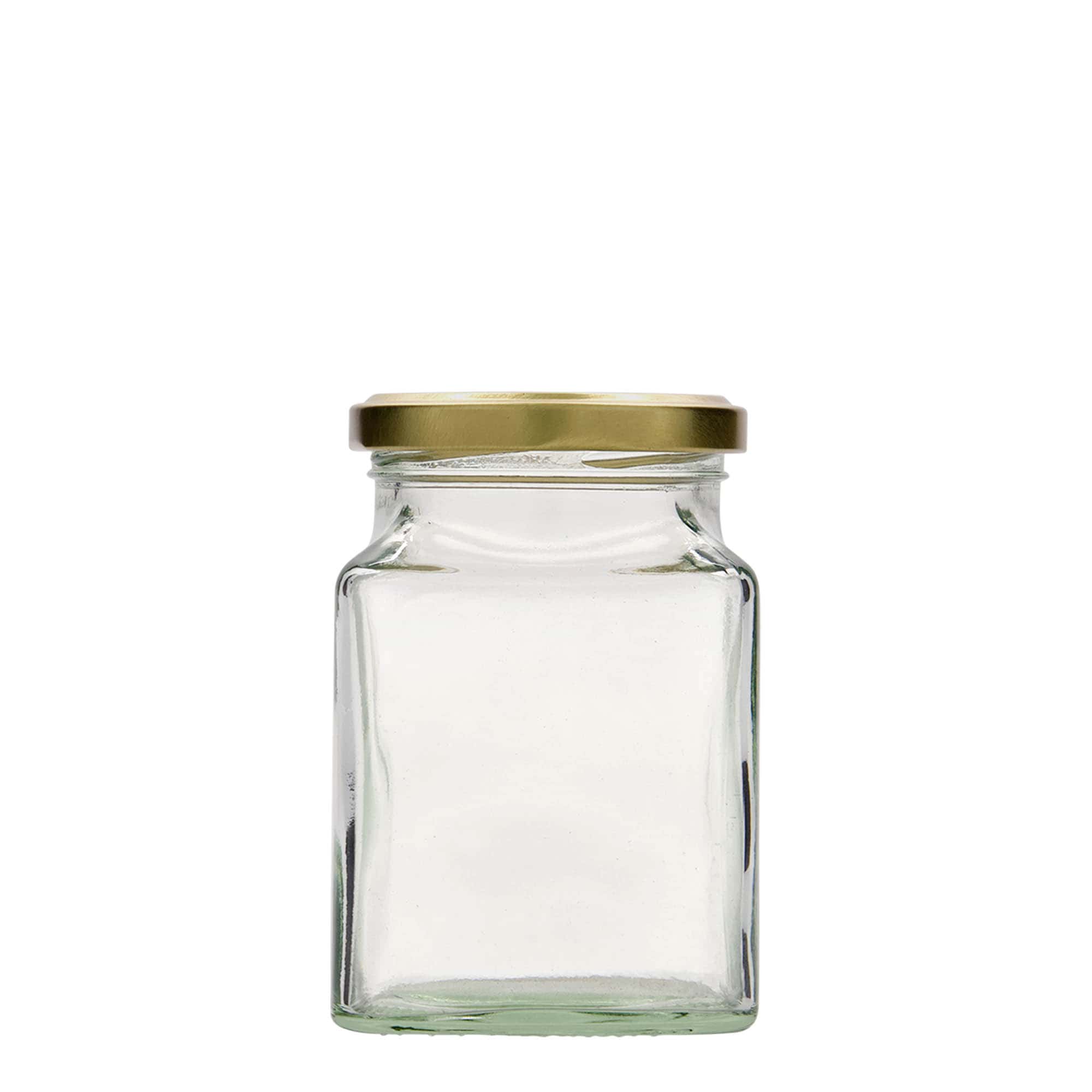 Vierkante pot, 314 ml, monding: twist-off (TO 63)