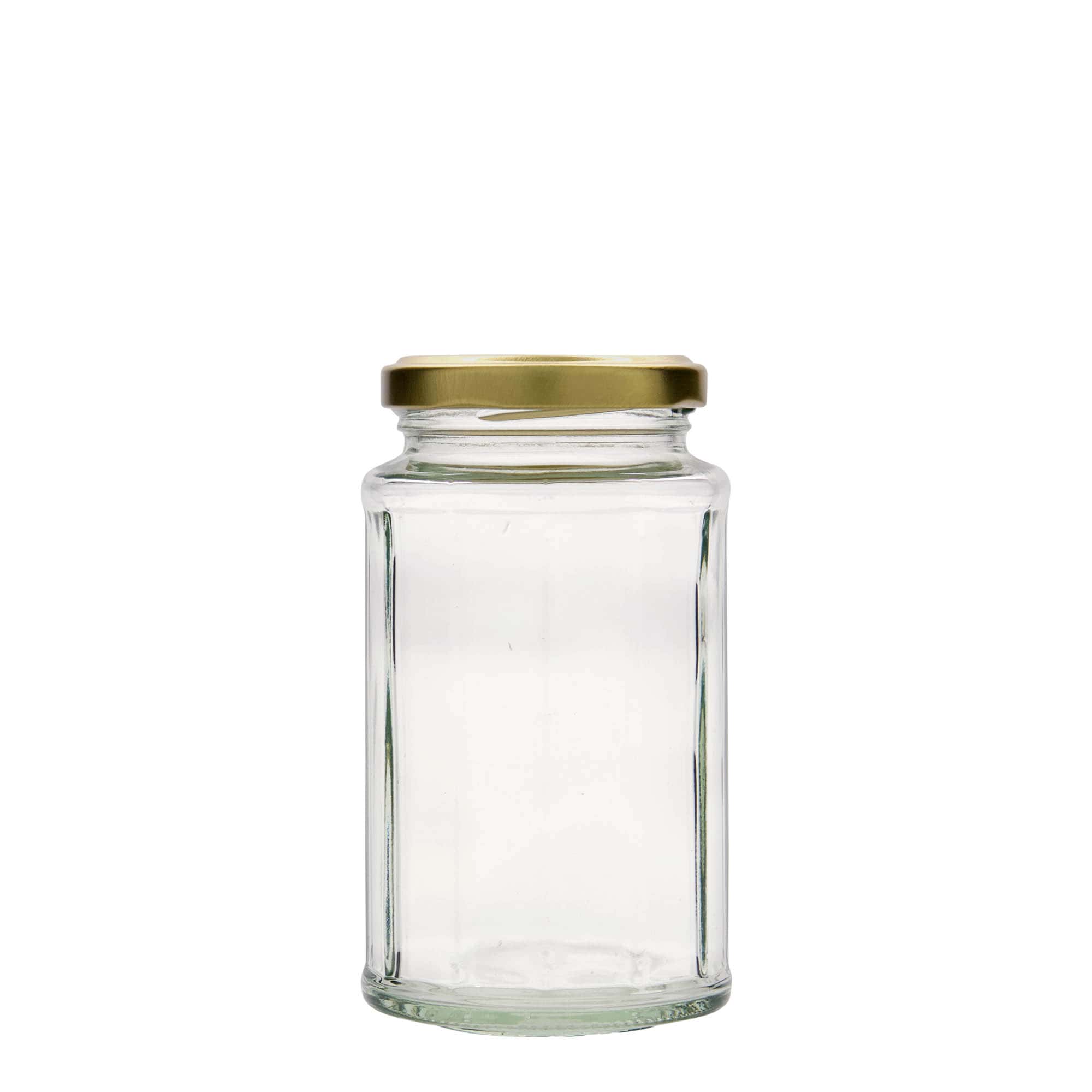 Bocal polygonal 288 ml, dodécaèdre, bouchage: Twist-Off (TO 58)