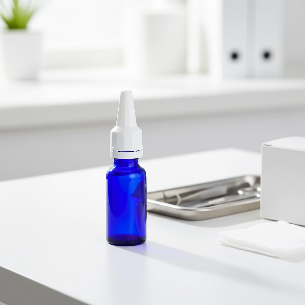 Schroefsluiting met applicator, PE-kunststof, wit, voor monding: DIN 18 Schroefsluiting met applicator, PE-kunststof, wit, voor monding: DIN 18