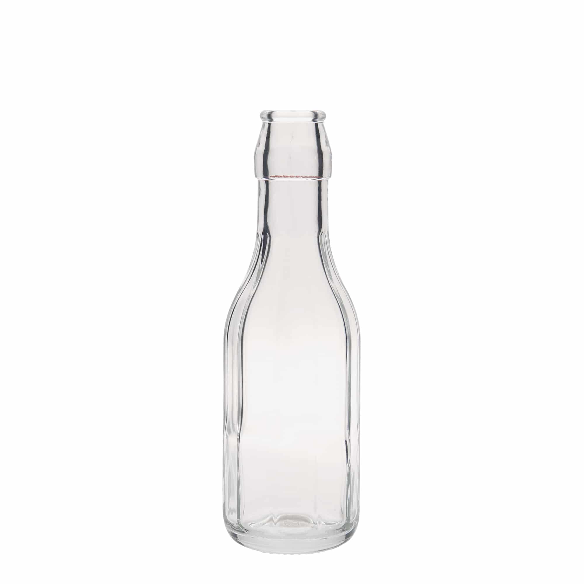 Bouteille en verre 250 ml 'Bravo', décagonale, bouchage: bouchon mécanique