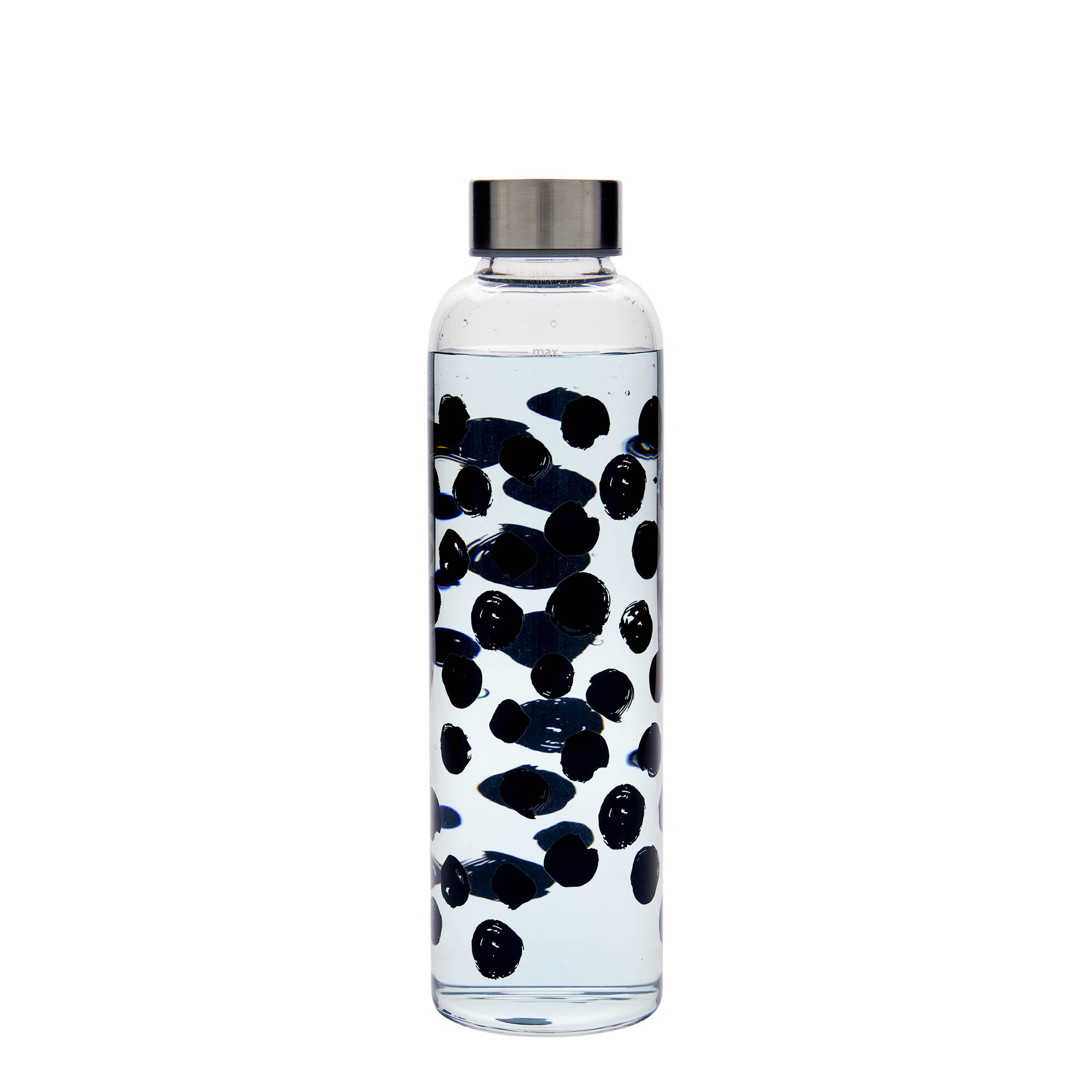 Drinkfles 'Perseus', 500 ml, motief: Zwarte stippen, monding: schroefsluiting Drinkfles 'Perseus', 500 ml, motief: Zwarte stippen, monding: schroefsluiting