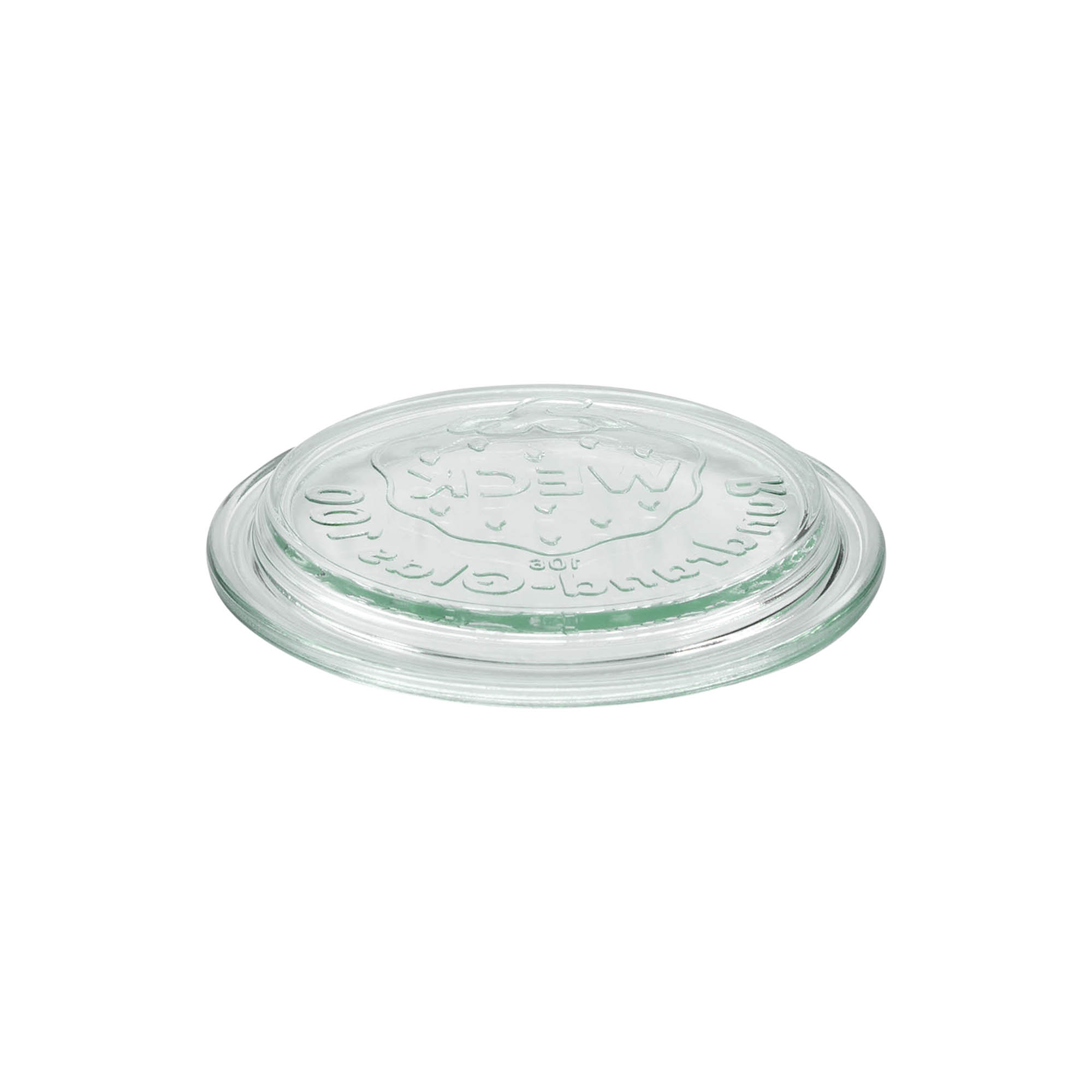 Couvercle en verre WECK aux bords arrondis, pour bouchage: RR100 Couvercle en verre WECK aux bords arrondis, pour bouchage: RR100