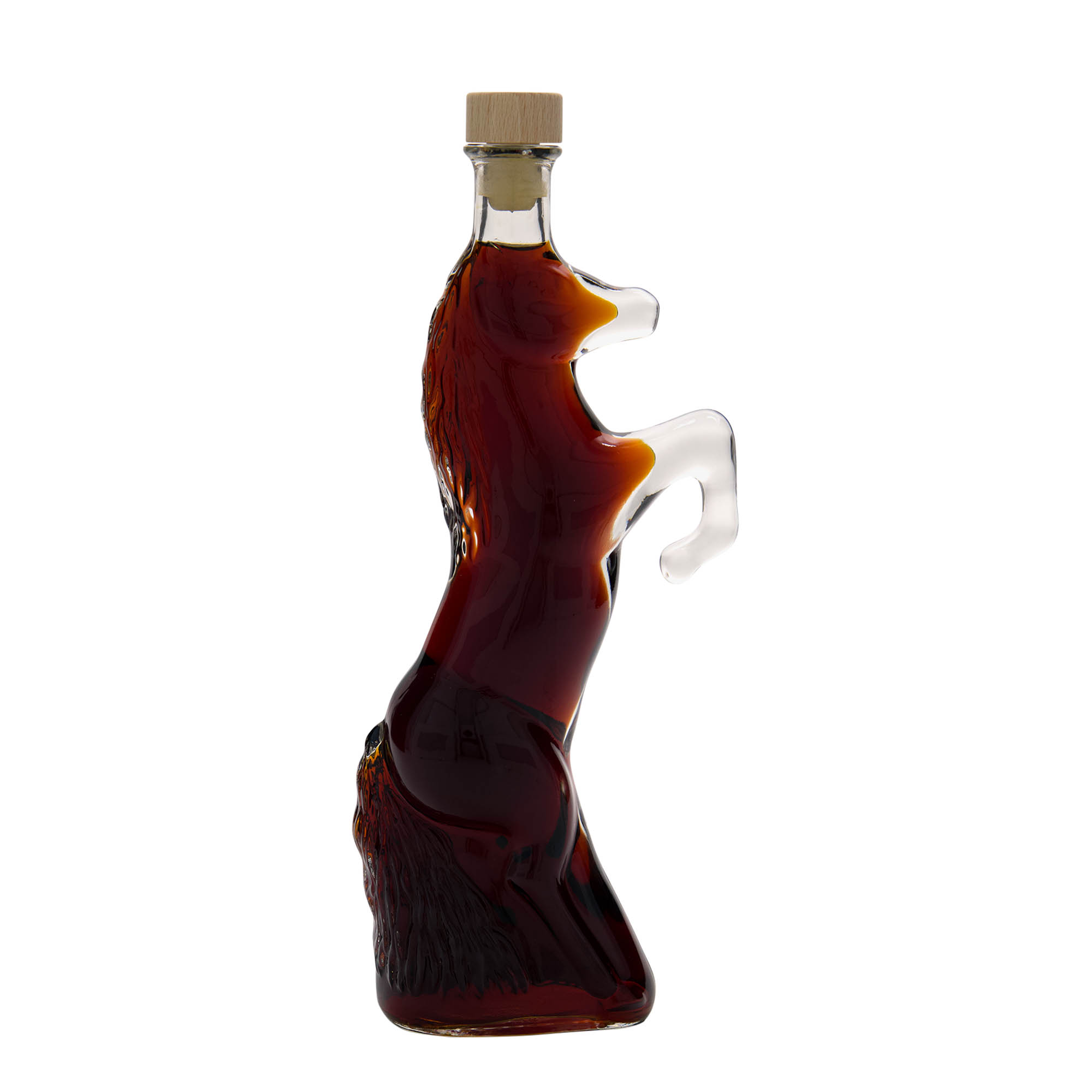 Glazen fles 'Wild Horse', 350 ml, monding: kurk