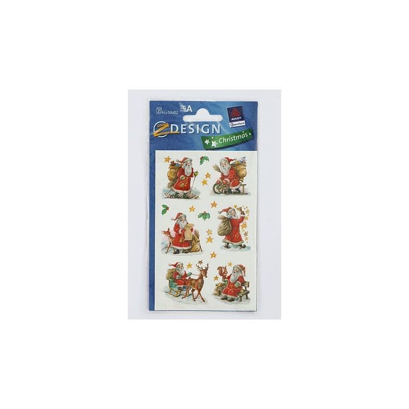Sticker usage spécial « Pères Noël », papier, multicolore