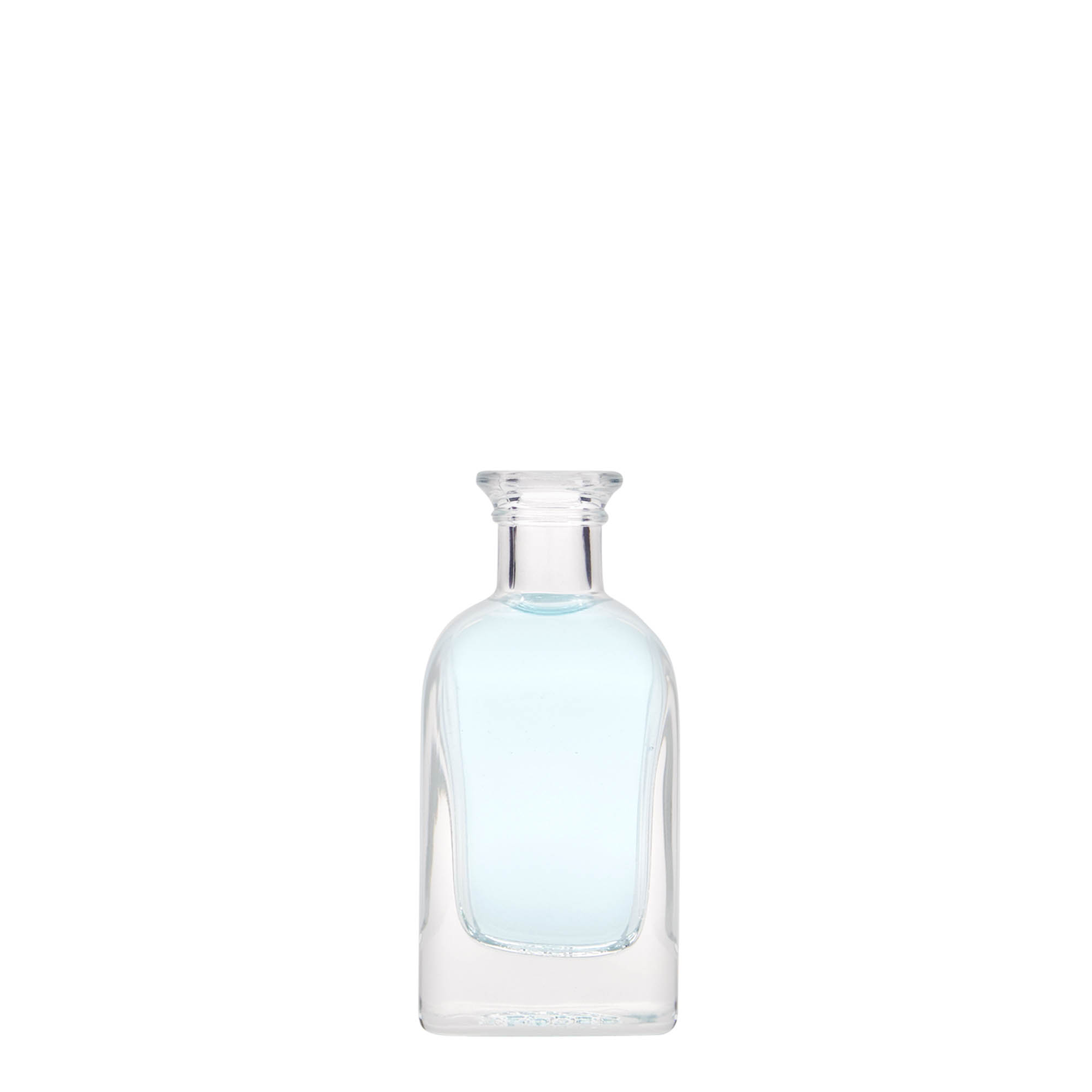 Glazen fles Apotheker carré, 40 ml, vierkant, monding: kurk Glazen fles Apotheker carré, 40 ml, vierkant, monding: kurk