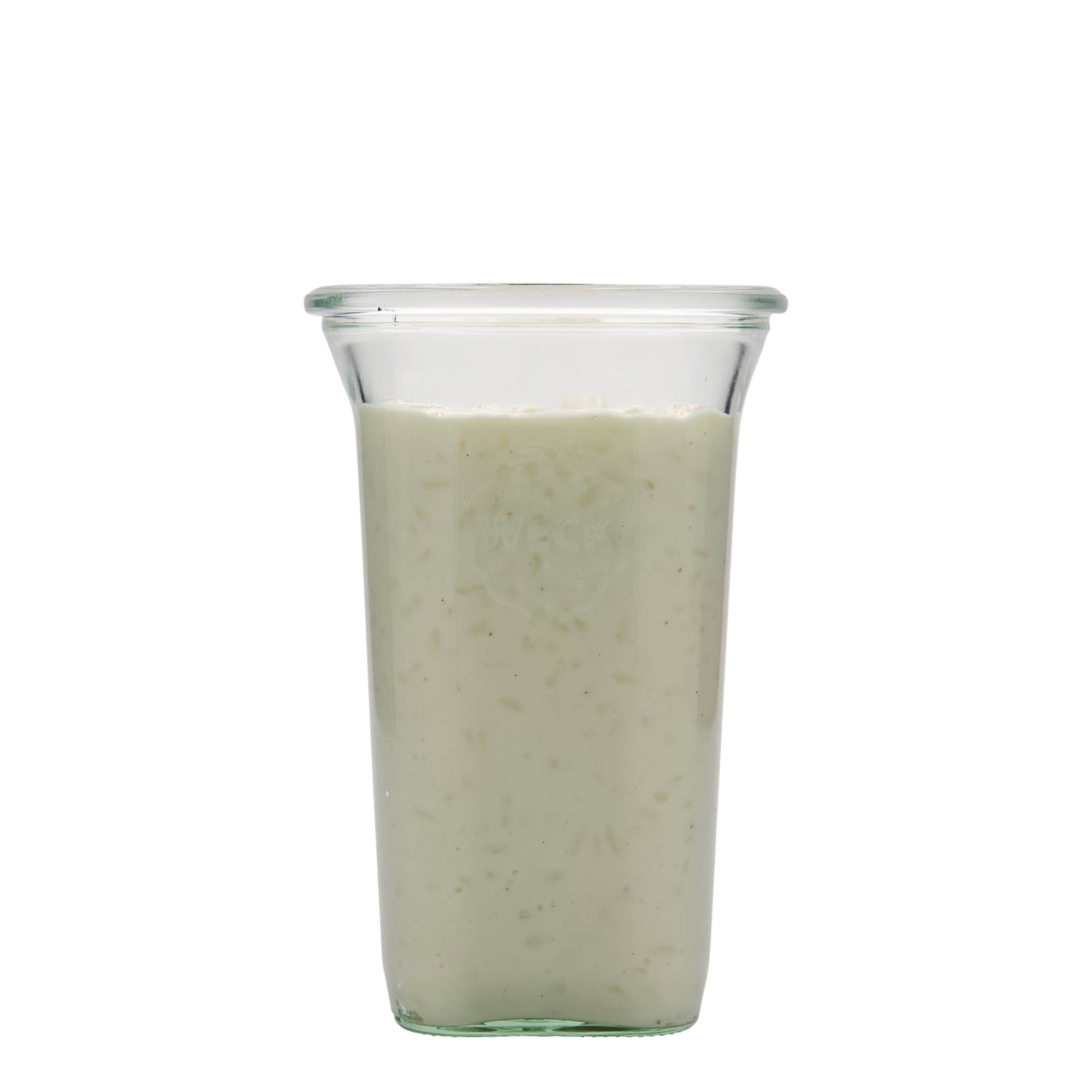 WECK-Quadropot, 795 ml, vierkant, monding: ronde rand WECK-Quadropot, 795 ml, vierkant, monding: ronde rand