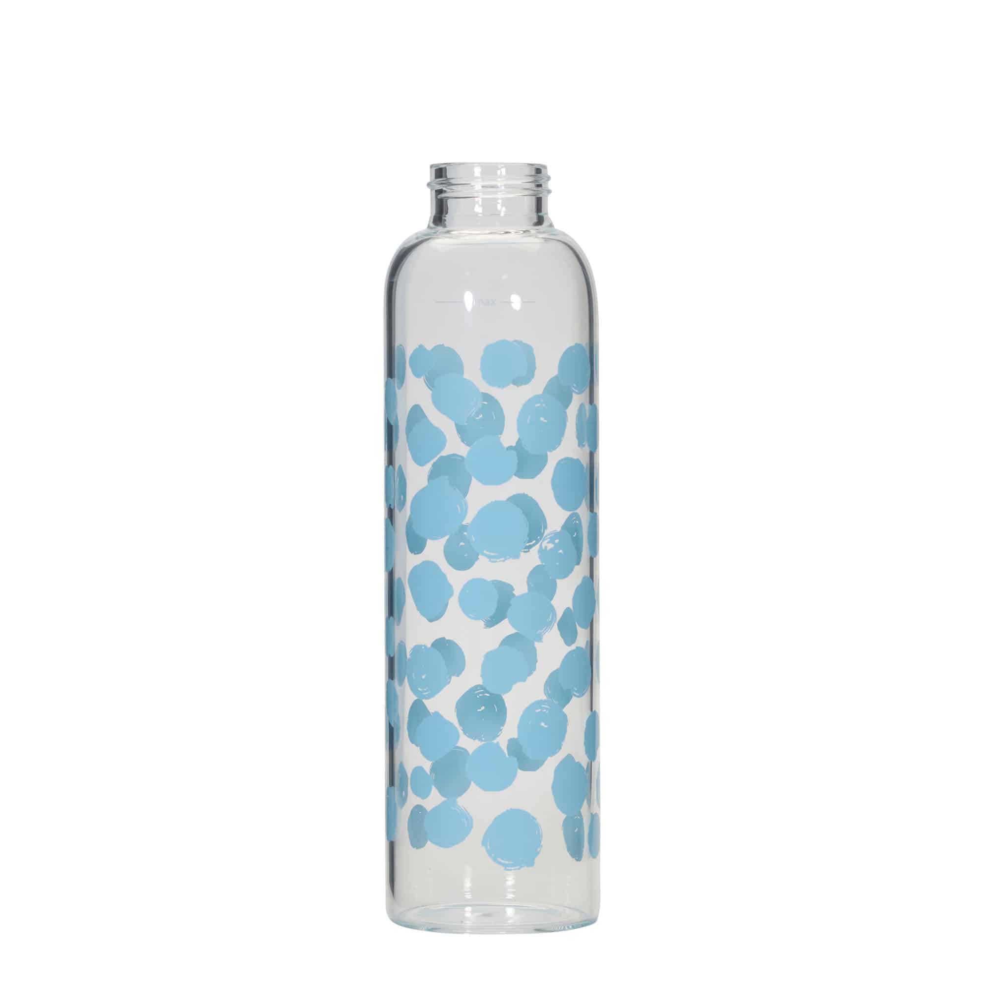 Gourde 500 ml 'Perseus', motif : points bleus, bouchage: Bougage à vis
