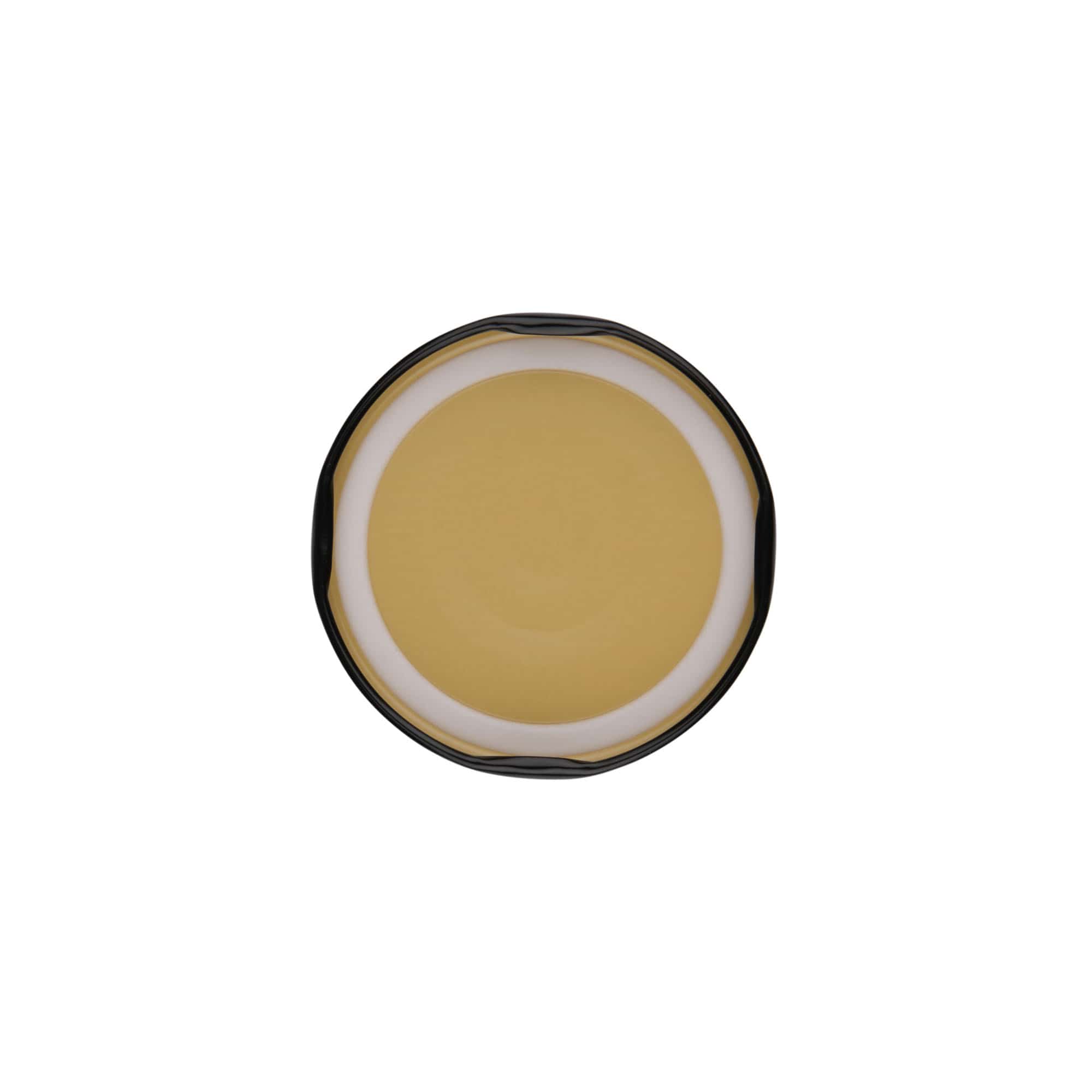 Couvercle Twist-Off, fer blanc, noir, pour bouchage: TO 63 Couvercle Twist-Off, fer blanc, noir, pour bouchage: TO 63