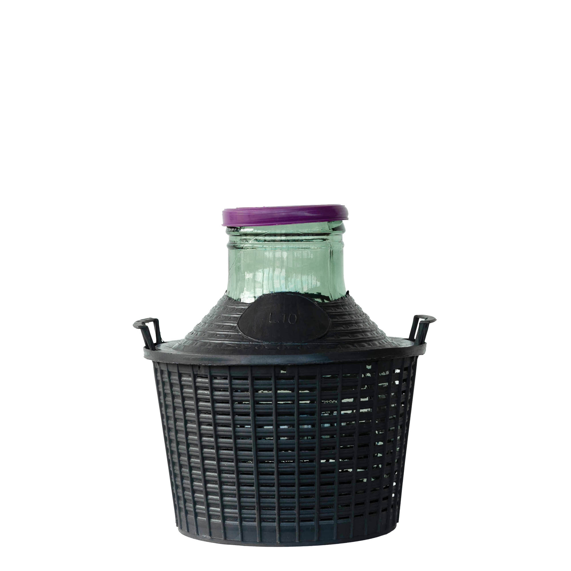 Dame-jeanne 10 l à col large, verre, bouchage: couvercle cloche Dame-jeanne 10 l à col large, verre, bouchage: couvercle cloche