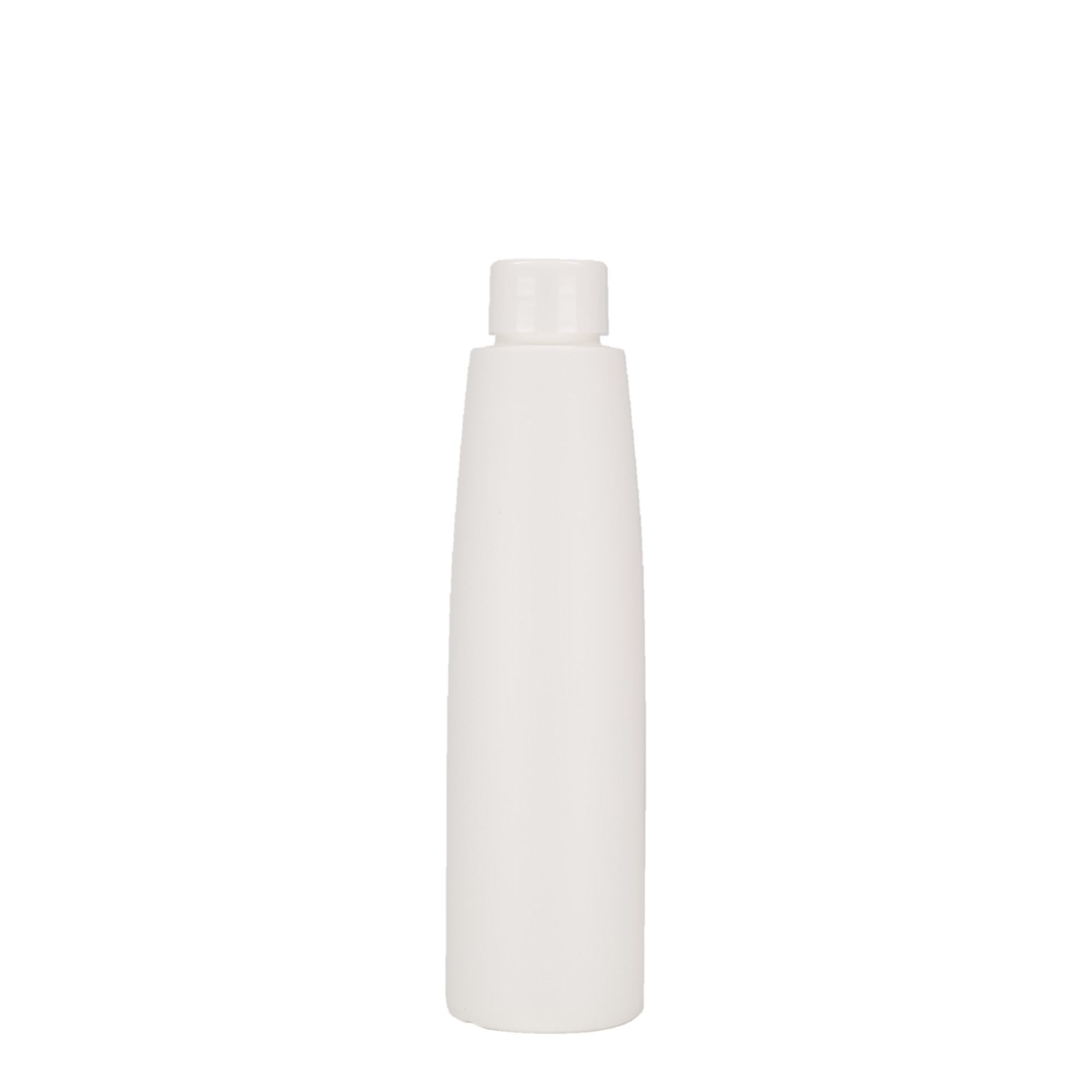 Plastic fles 'Donald', 200 ml, HDPE, wit, monding: 24/410 Plastic fles 'Donald', 200 ml, HDPE, wit, monding: 24/410