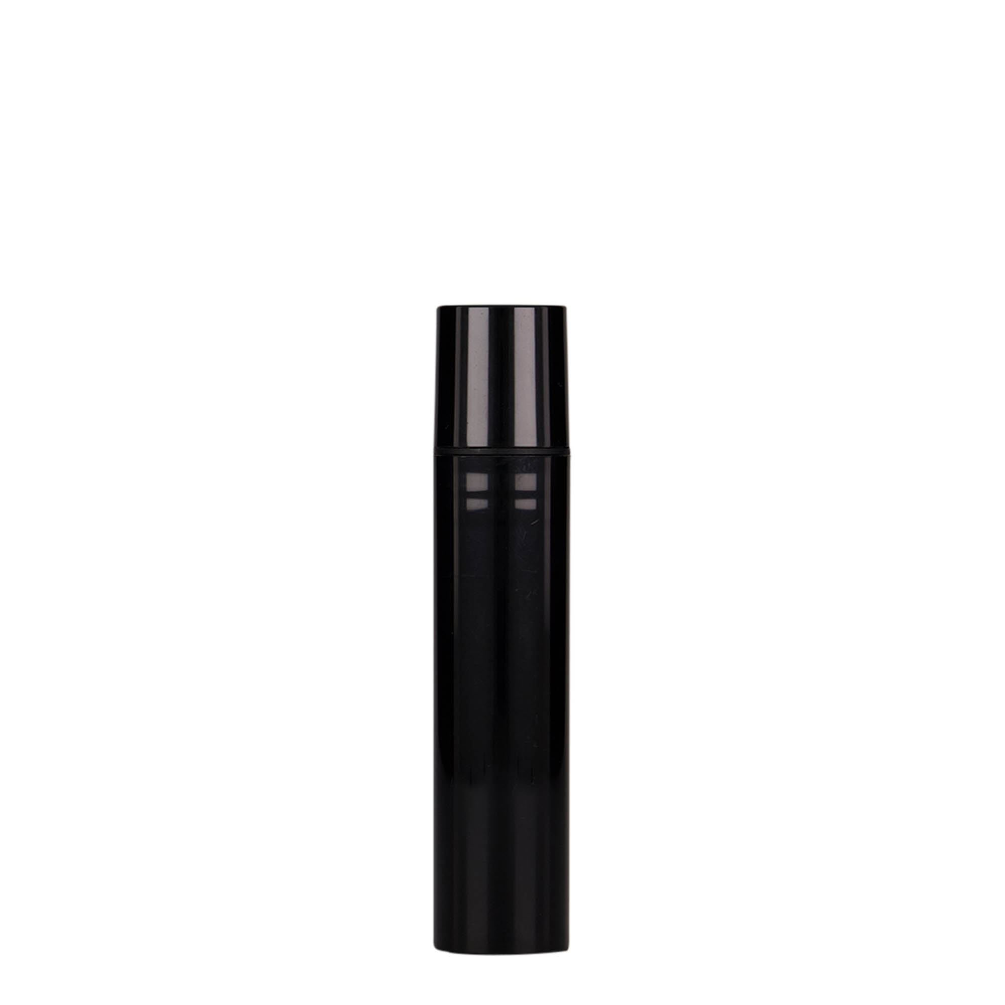 Flacon airless 15 ml 'Nano', plastique PP, noir