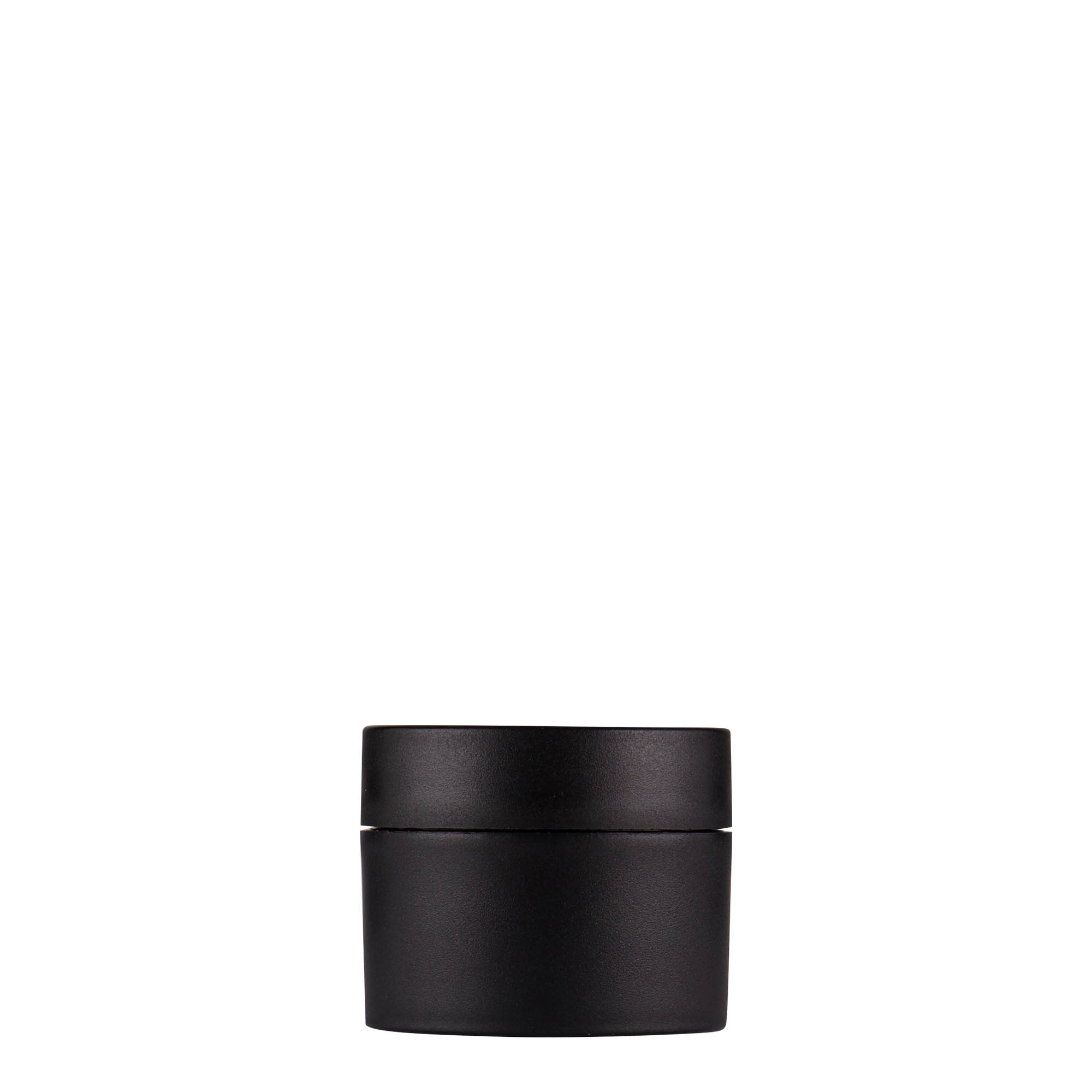 Plastic pot 'Antonella', 15 ml, PP, zwart, monding: schroefsluiting Plastic pot 'Antonella', 15 ml, PP, zwart, monding: schroefsluiting