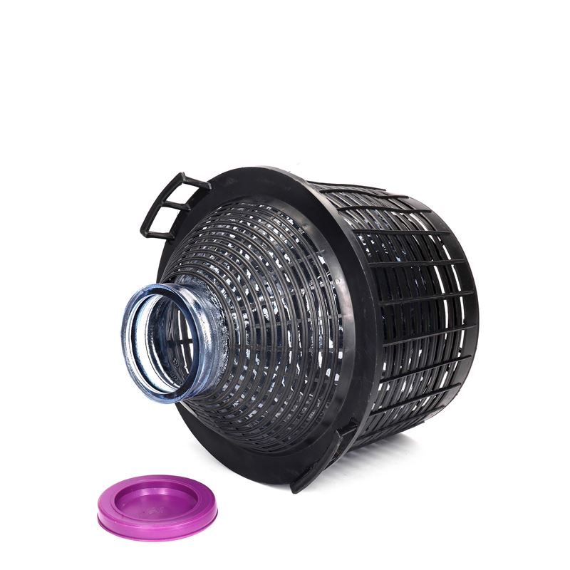 Dame-jeanne 20 l à col large, verre, bouchage: couvercle cloche