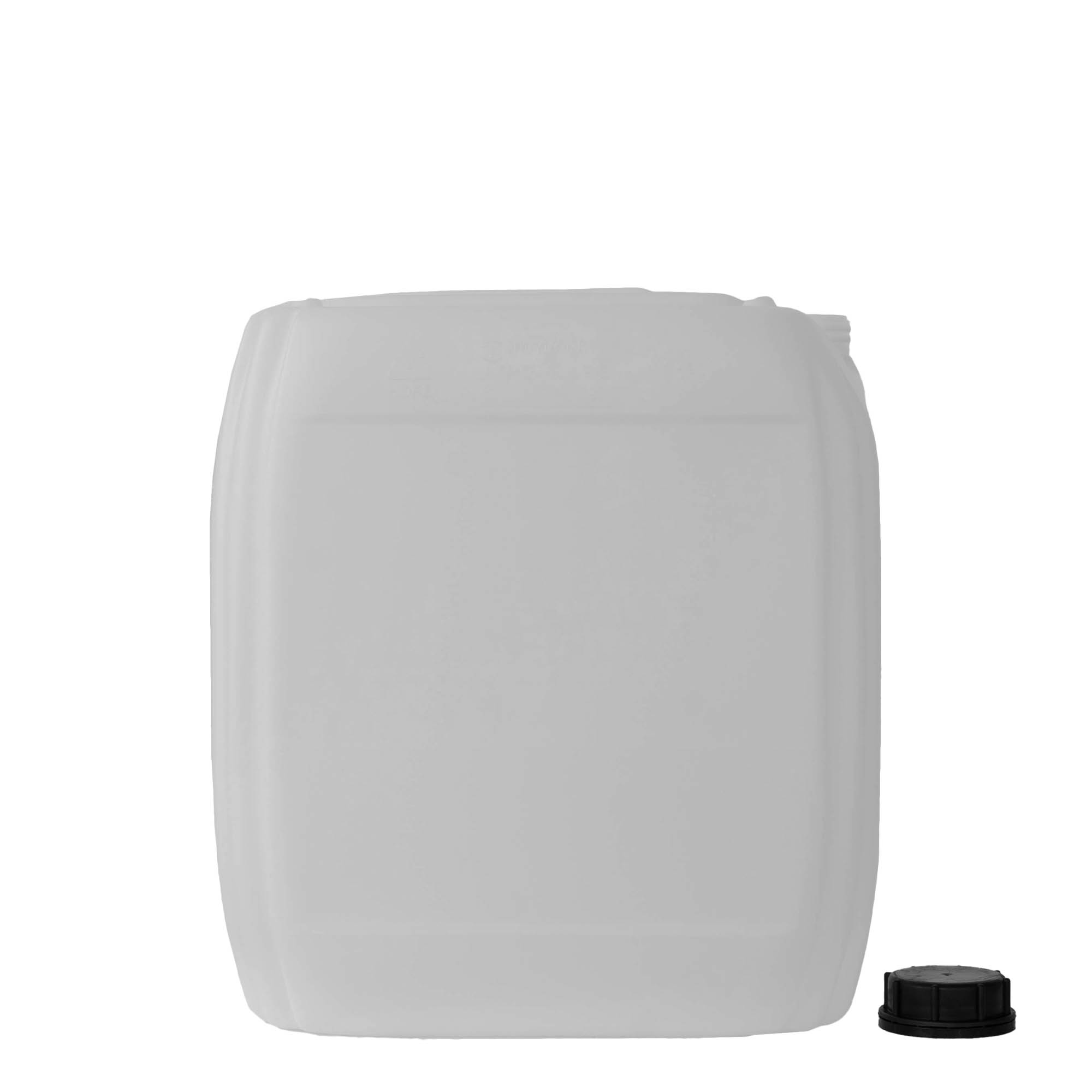 Bidon 30 l, rectangulaire, plastique PEHD, nature, bouchage: ND 60 Bidon 30 l, rectangulaire, plastique PEHD, nature, bouchage: ND 60