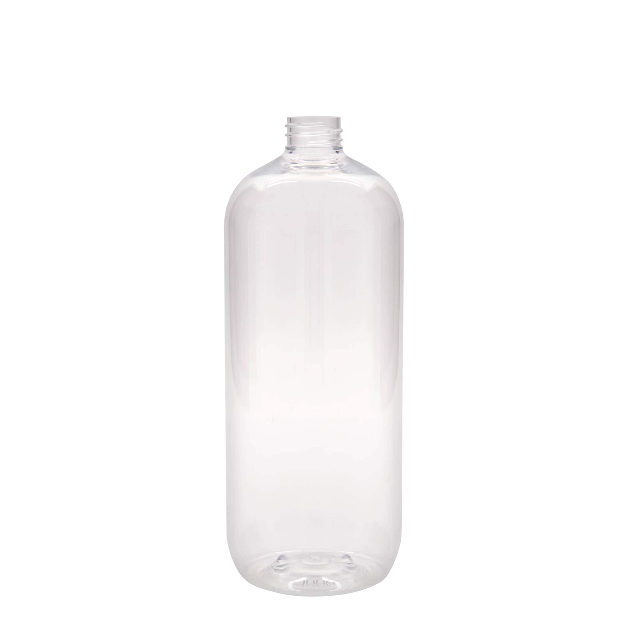 Bouteille en PET 1 000 ml 'Boston', plastique, bouchage: 28/410