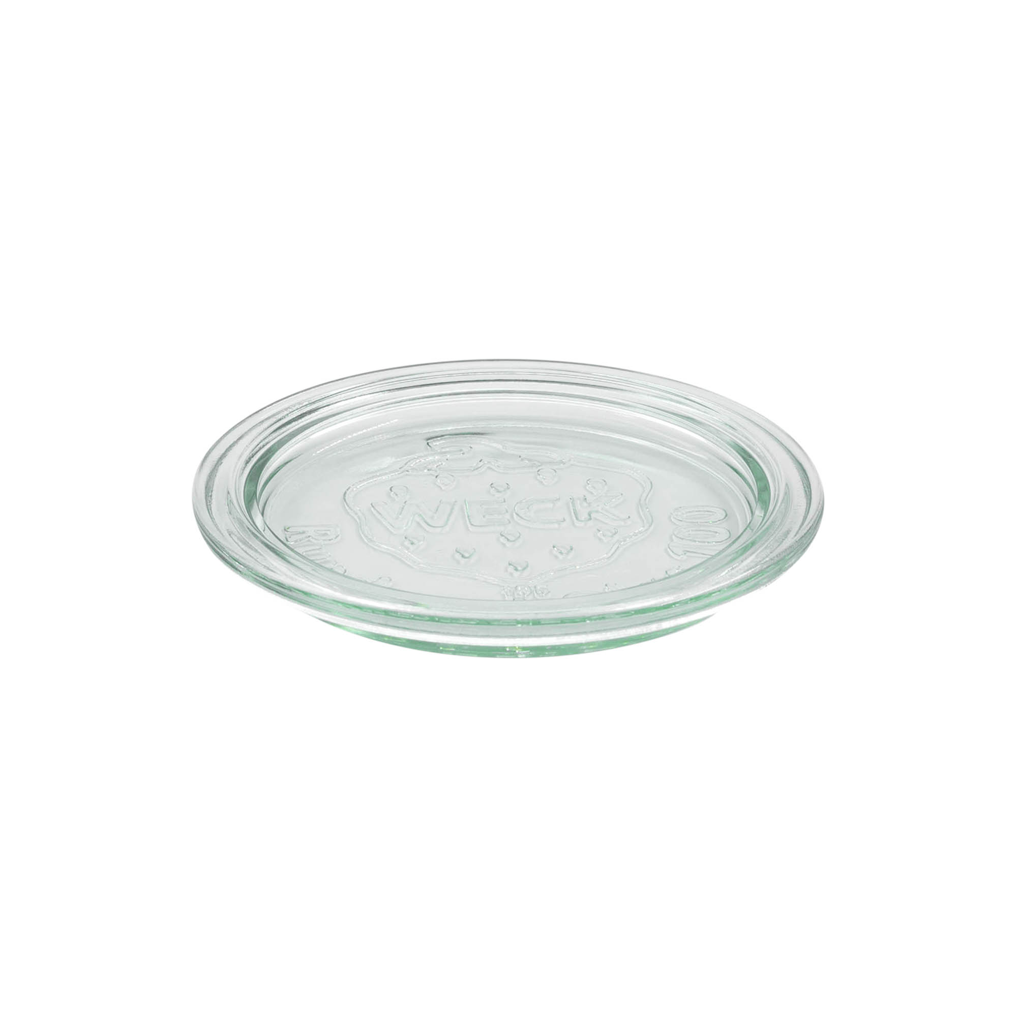 Couvercle en verre WECK aux bords arrondis, pour bouchage: RR100 Couvercle en verre WECK aux bords arrondis, pour bouchage: RR100