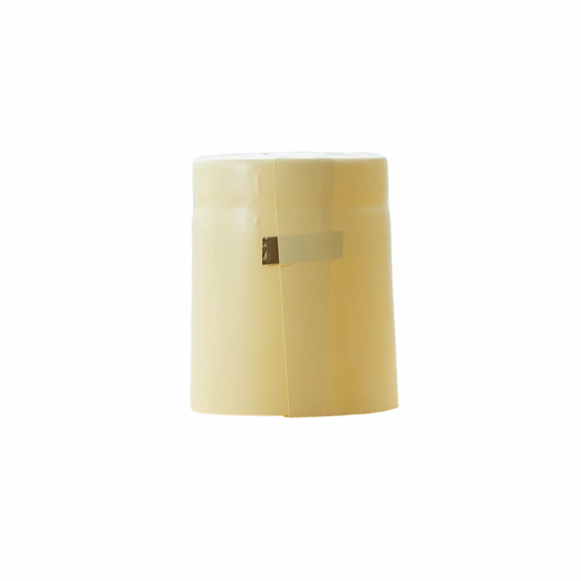 Krimpcapsule 32x41, pvc-kunststof, champagnekleurig Krimpcapsule 32x41, pvc-kunststof, champagnekleurig