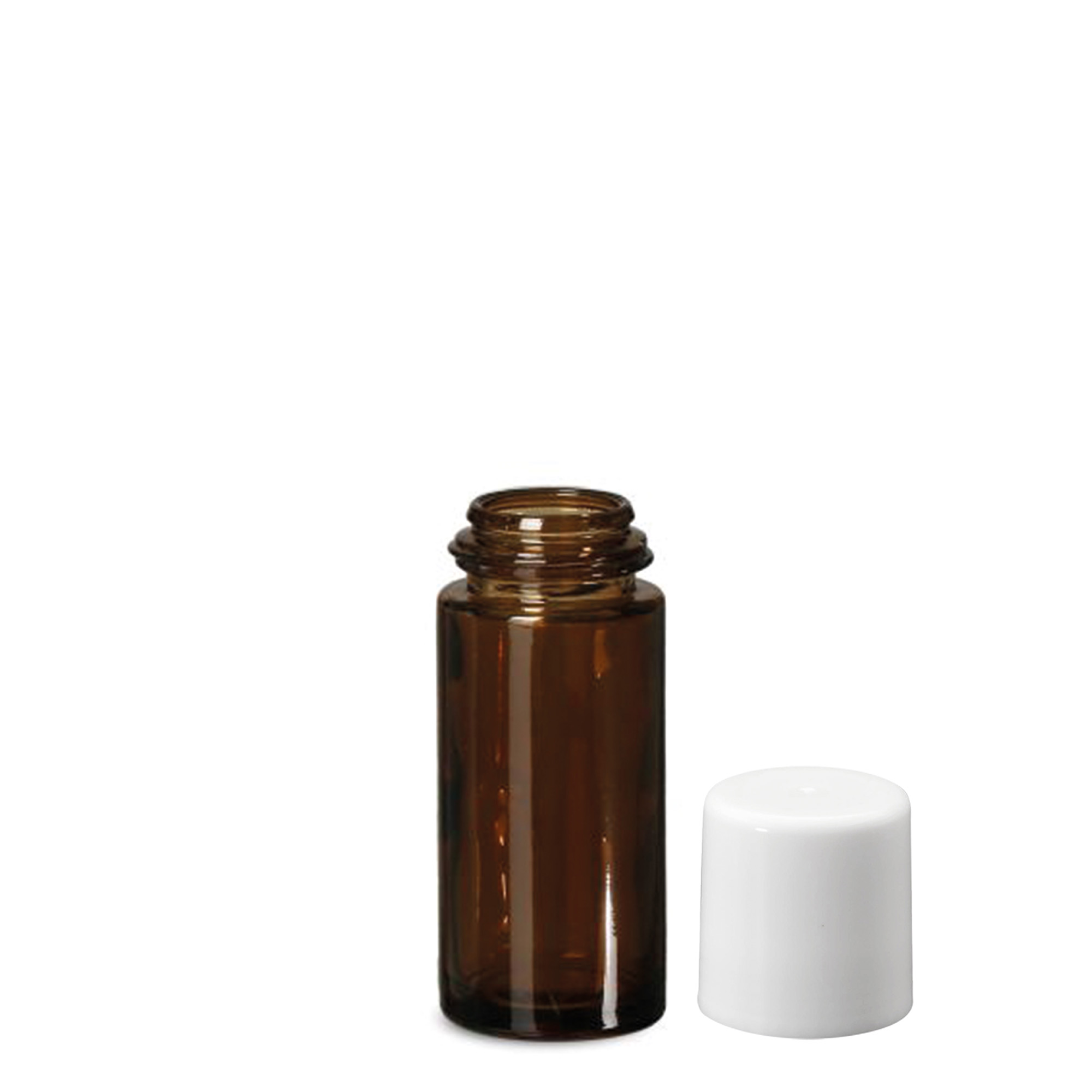 50 ml roll-on fles, glas, bruin, opening: schroefdop 50 ml roll-on fles, glas, bruin, opening: schroefdop