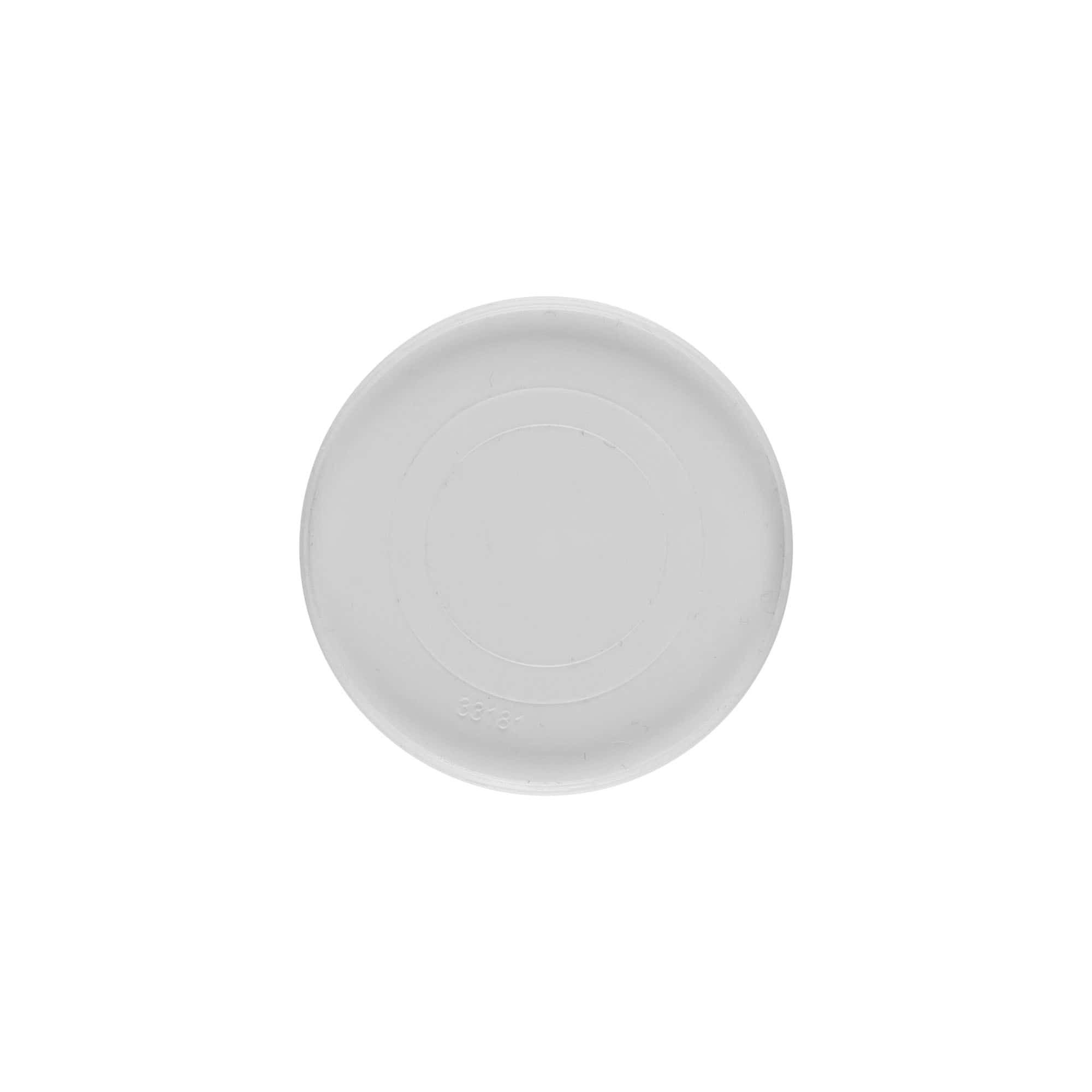 Couvertures pour 30 ml 'Bianca', plastique PP, blanc