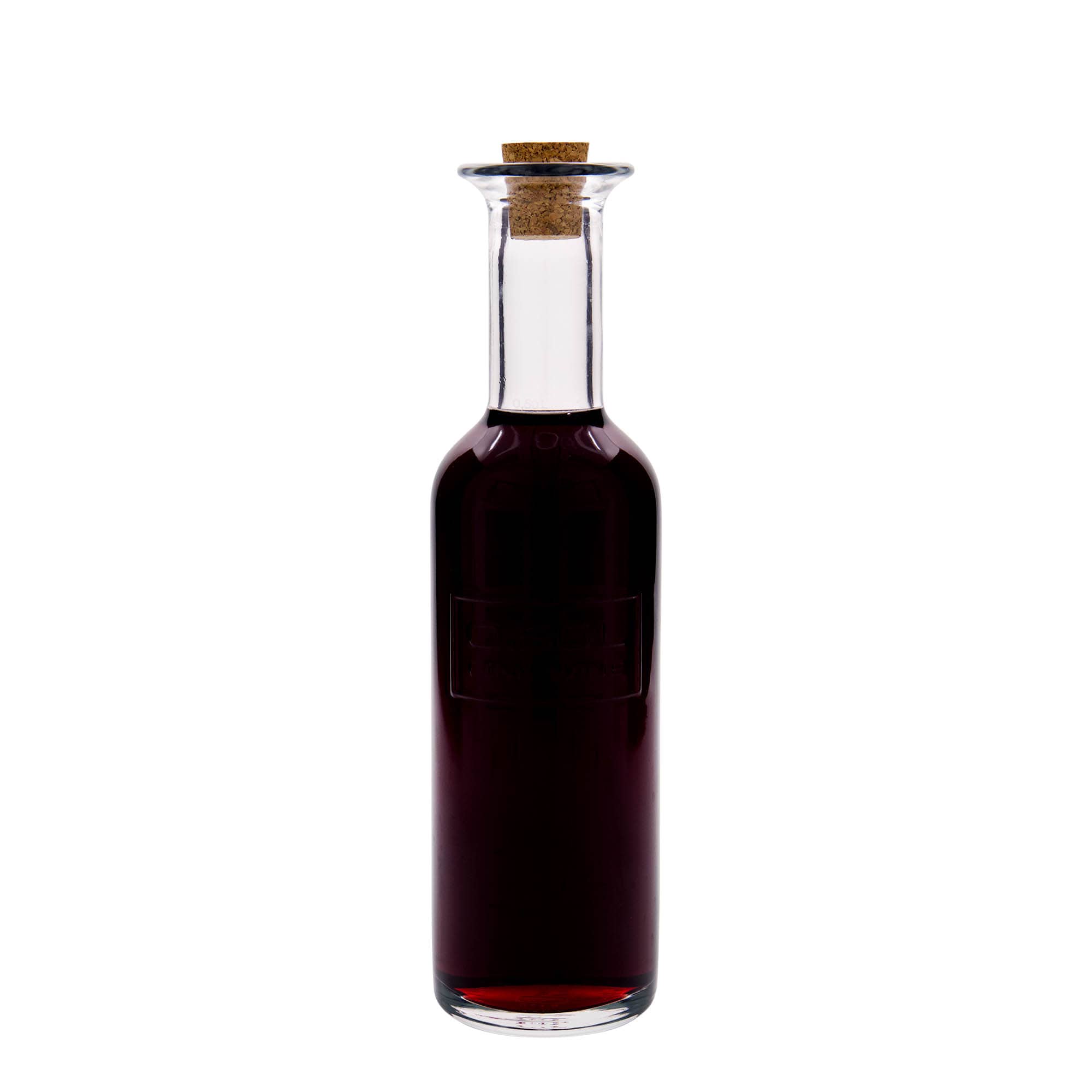 Glazen fles 'Optima Fine Wine', 500 ml, monding: kurk